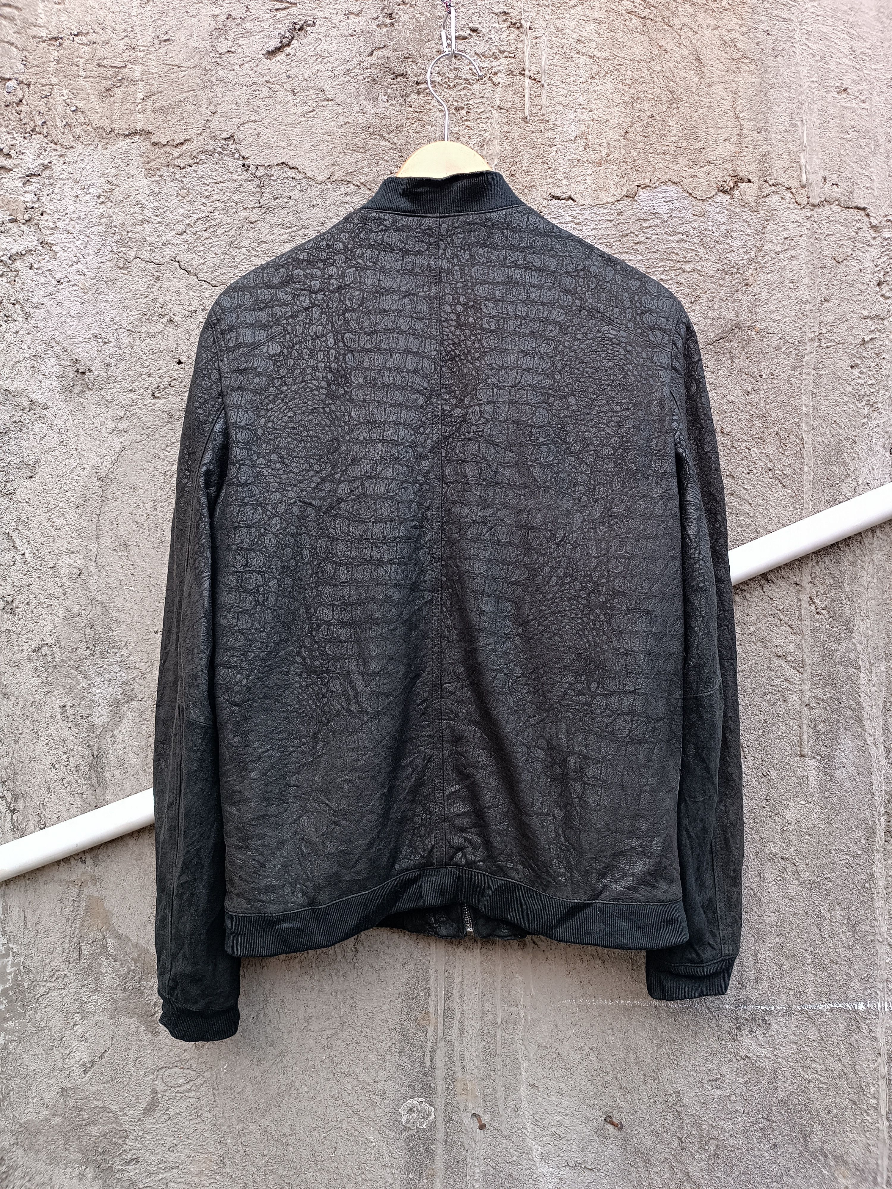 Japanese Brand Leather Jacket Crocodile Pattern Size US M / EU 48-50 / 2 - 3 Thumbnail