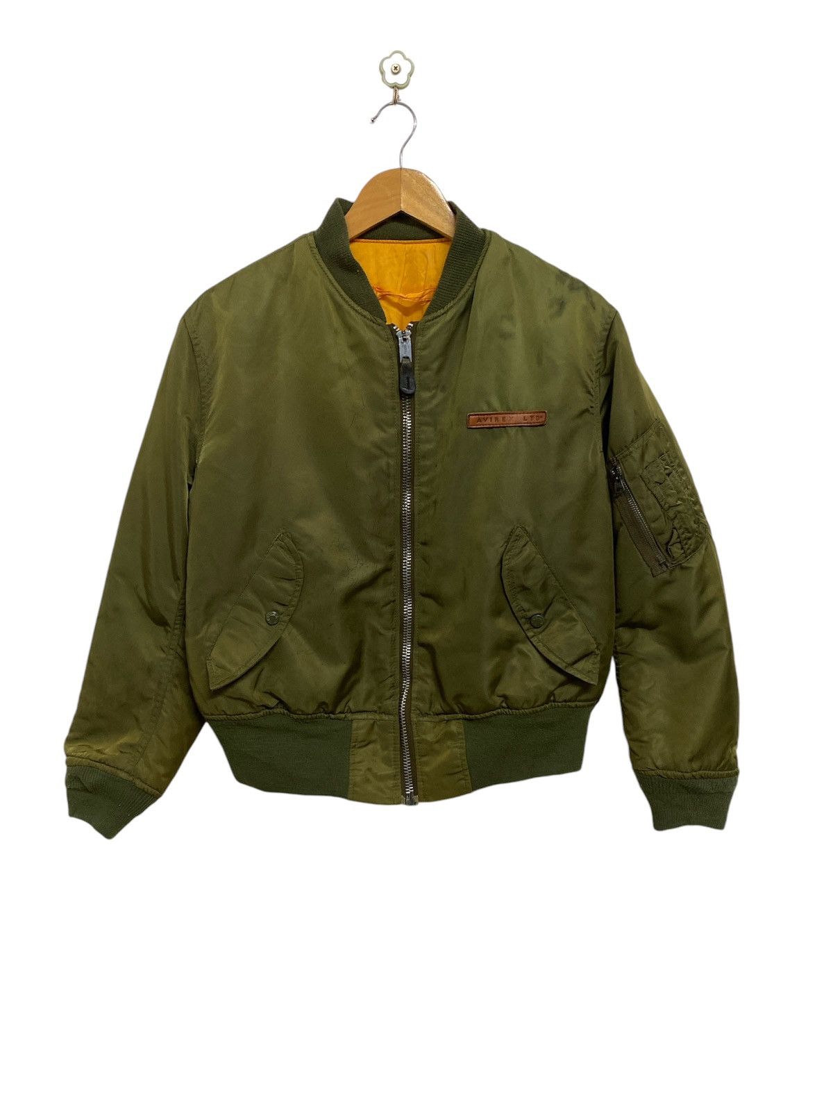 Avirex Vintage Avirex Scovil Zipper Bomber Flight Jacket Size US S / EU 44-46 / 1 - 1 Thumbnail