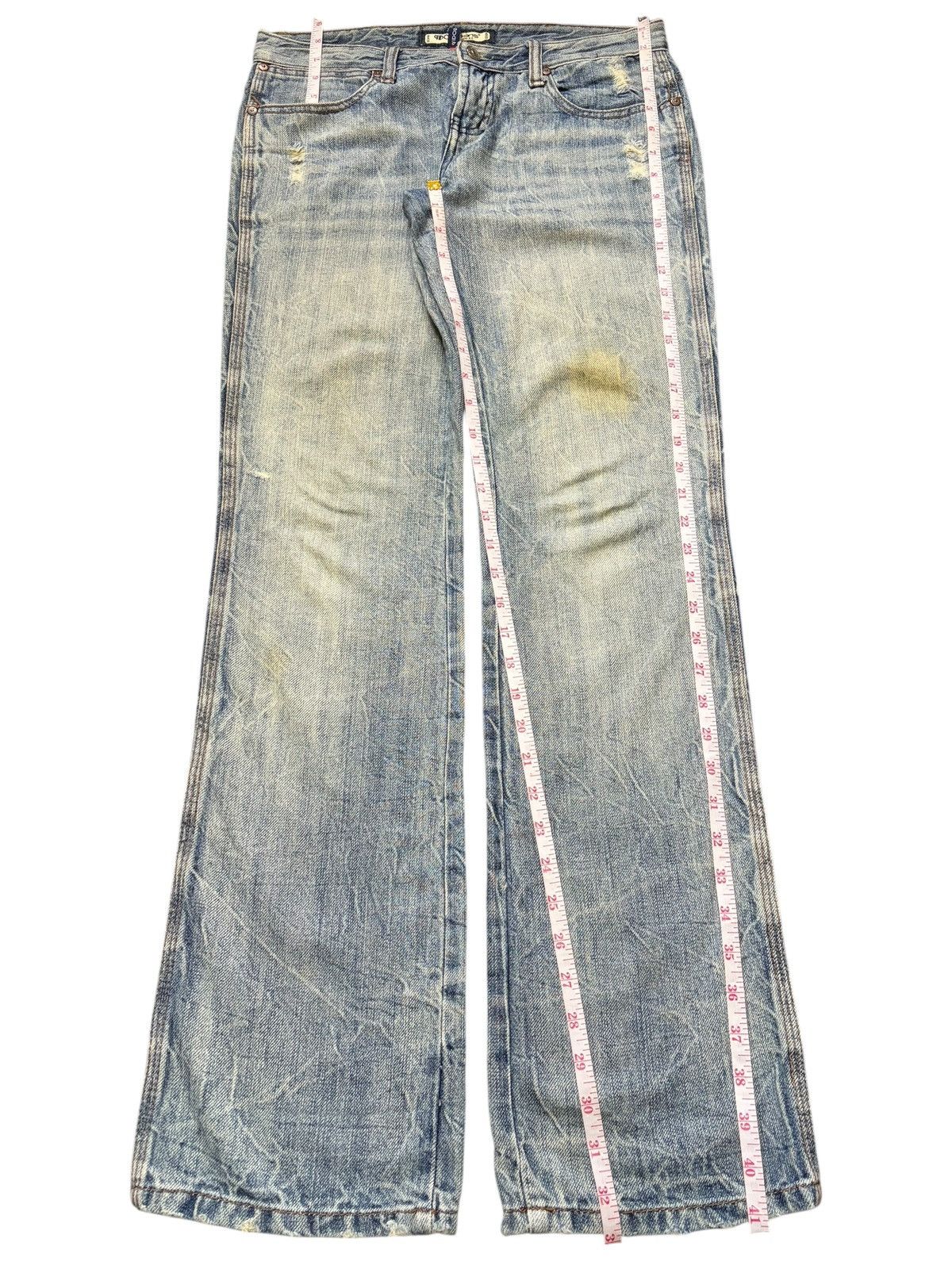Wrangler Vintage Japanese Brand Mud Wash Distressed Jeans Size 32" / US 10 / IT 46 - 7 Thumbnail