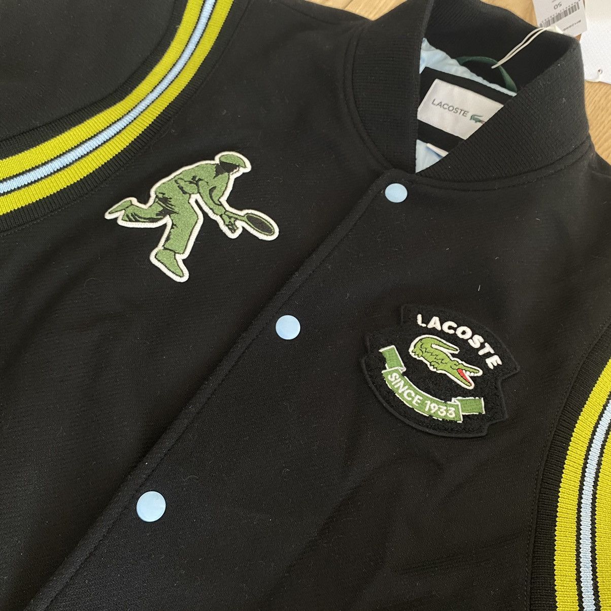 Lacoste Lacoste Varsity Letterman Wool Bomber Jacket Patch Vintage Size US M / EU 48-50 / 2 - 4 Thumbnail
