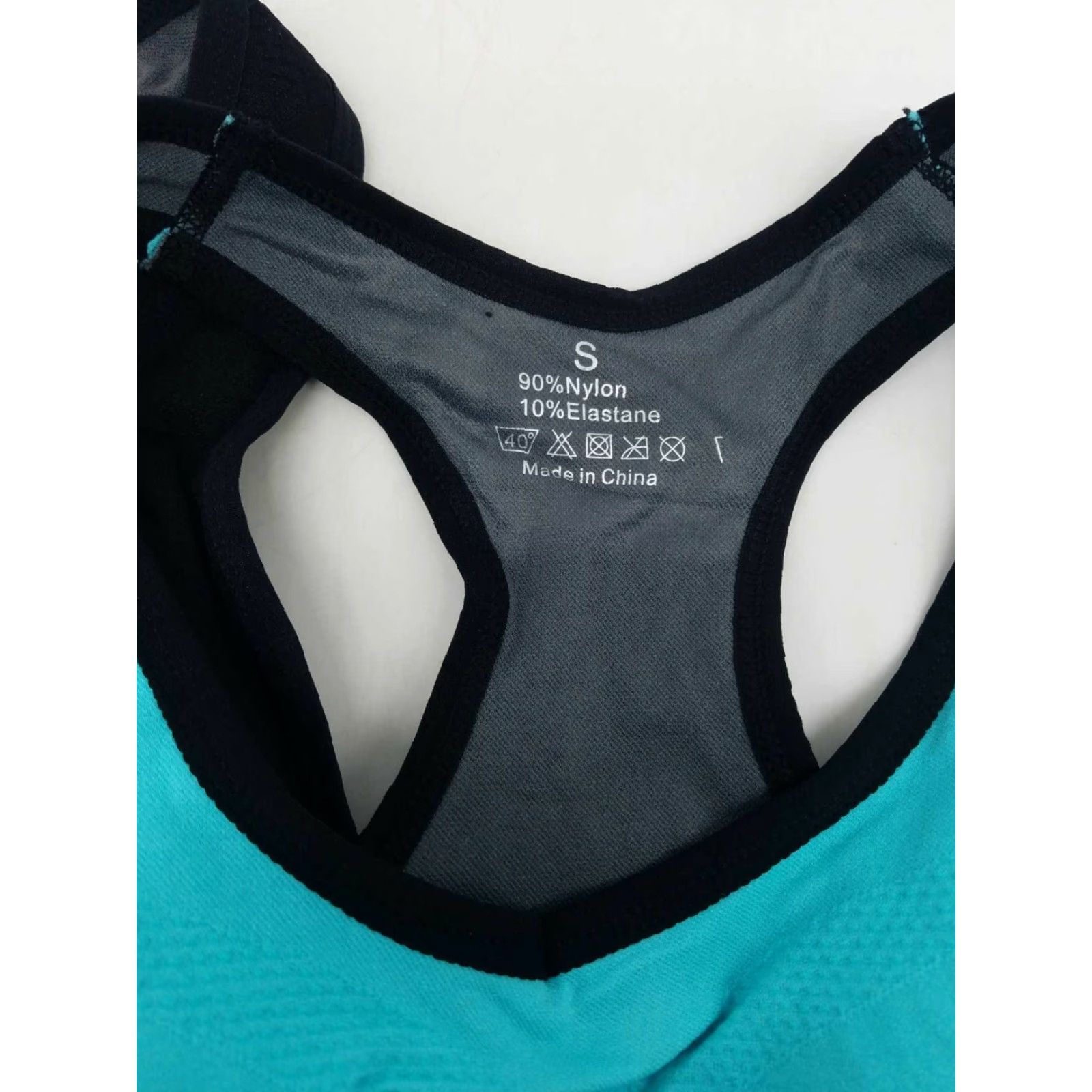 Vintage WOMENS Black Blue Sports Bra Set of 3 Activewear Pullover Size S Padded Sleeveless Yoga Running Size S / US 4 / IT 40 - 3 Thumbnail
