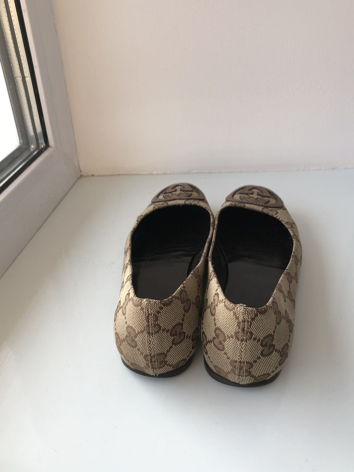Gucci × Vintage Vintage Gucci monogram ballet flat Size US 5 / IT 35 - 3 Thumbnail
