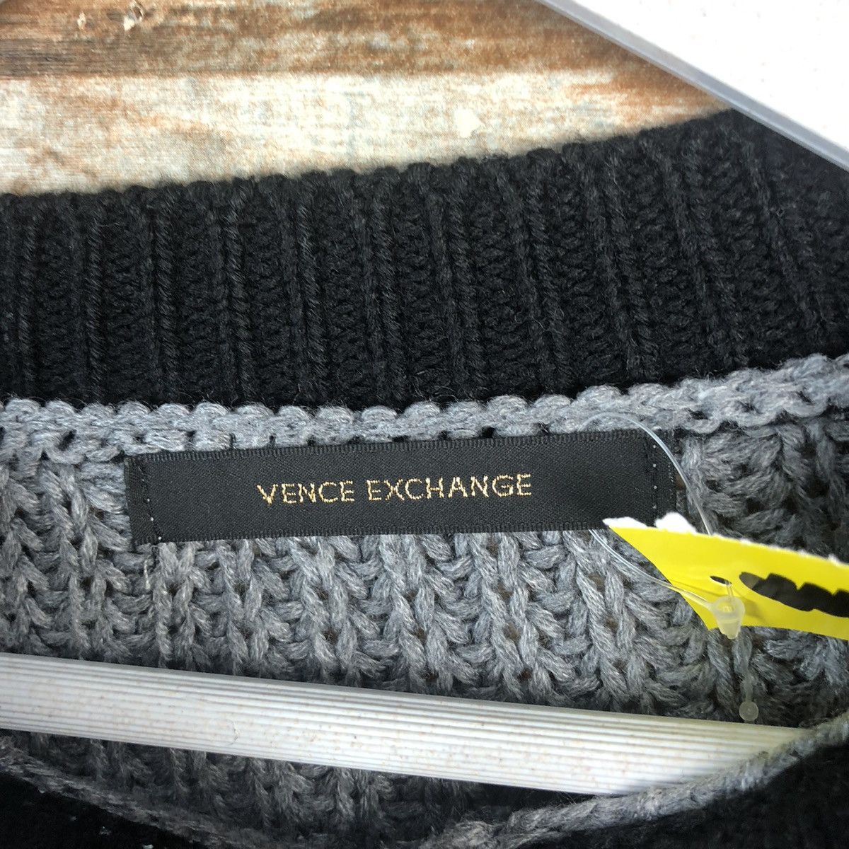Homespun Knitwear DLL Vence Exchange patchwork style Grey Knitwear #C016 Size US M / EU 48-50 / 2 - 9 Thumbnail