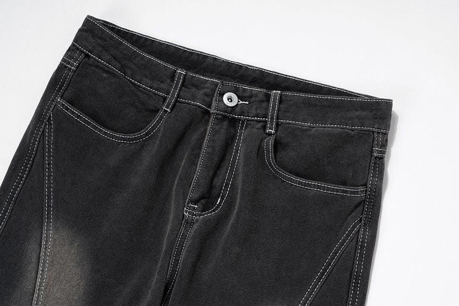 Japanese Brand Chunky Gradient Flared Jeans, Stack Jeans Size US 30 / EU 46 - 4 Thumbnail