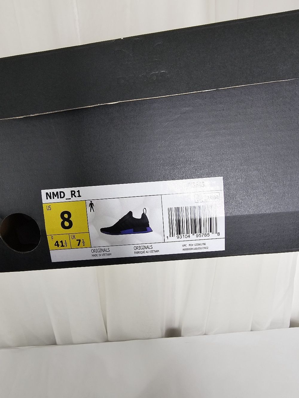 Adidas Adidas NMD R1 Sneakers Black Metallic Blue Boost Size US 8 / EU 41 - 8 Thumbnail