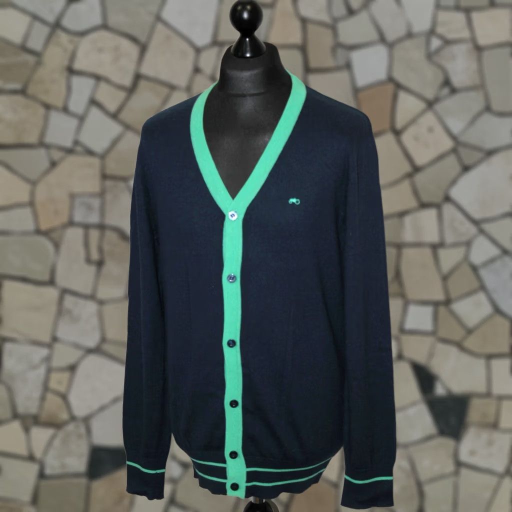Vintage Moods of Norway mens blue cotton wool jumper Size L Size US L / EU 52-54 / 3 - 1 Thumbnail