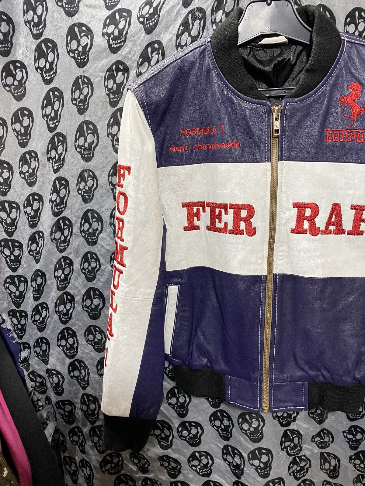 Ferrari Ferrari Vintage leather jacket big logo for woman Size XS / US 0-2 / IT 36-38 - 3 Thumbnail