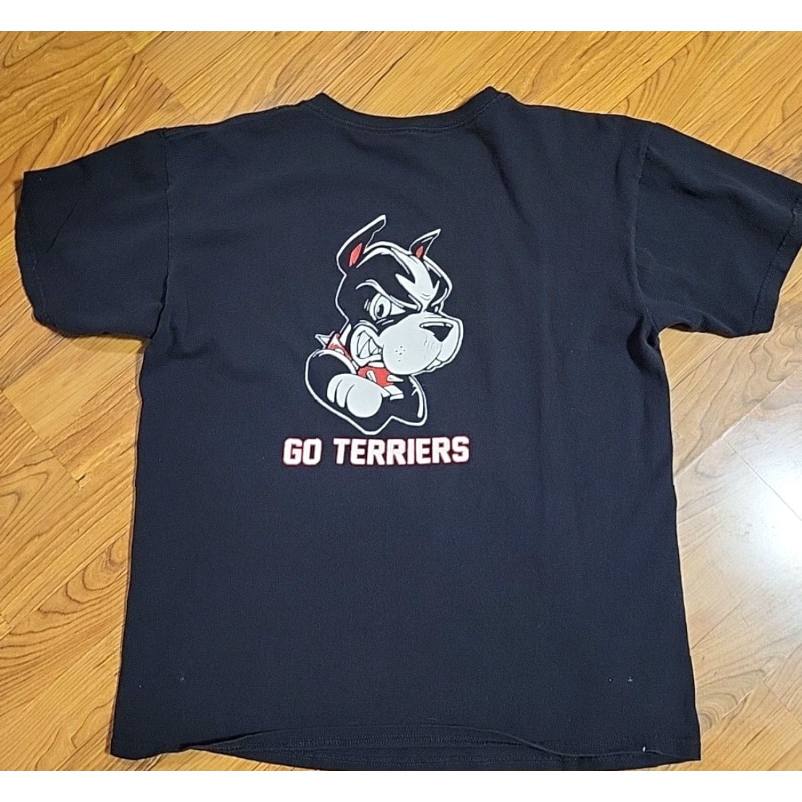 Anvil VINTAGE Anvil Shirt Unisex L Black 1990s Boston University Swimming & Diving Go Terriers Graphic Tee Mens Womens Size US L / EU 52-54 / 3 - 4 Thumbnail