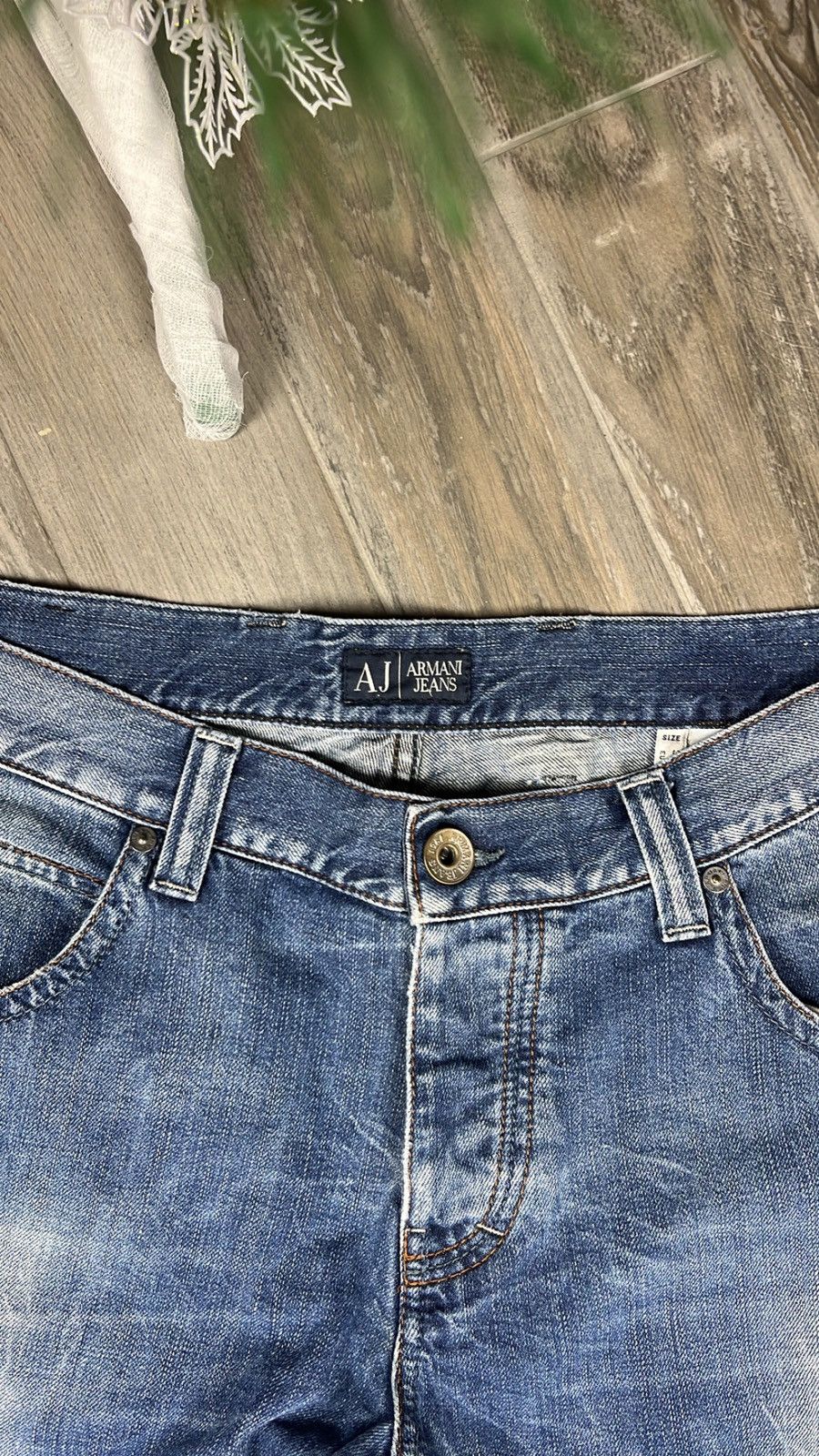 Armani × Vintage Vintage Armani Jeans Light Blue Wash Denim Jeans Y2K Size US 34 / EU 50 - 4 Thumbnail
