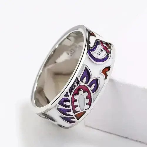 Ring Of Fire Creative Handmade Colorful Bohemian Ring Size ONE SIZE - 3 Thumbnail