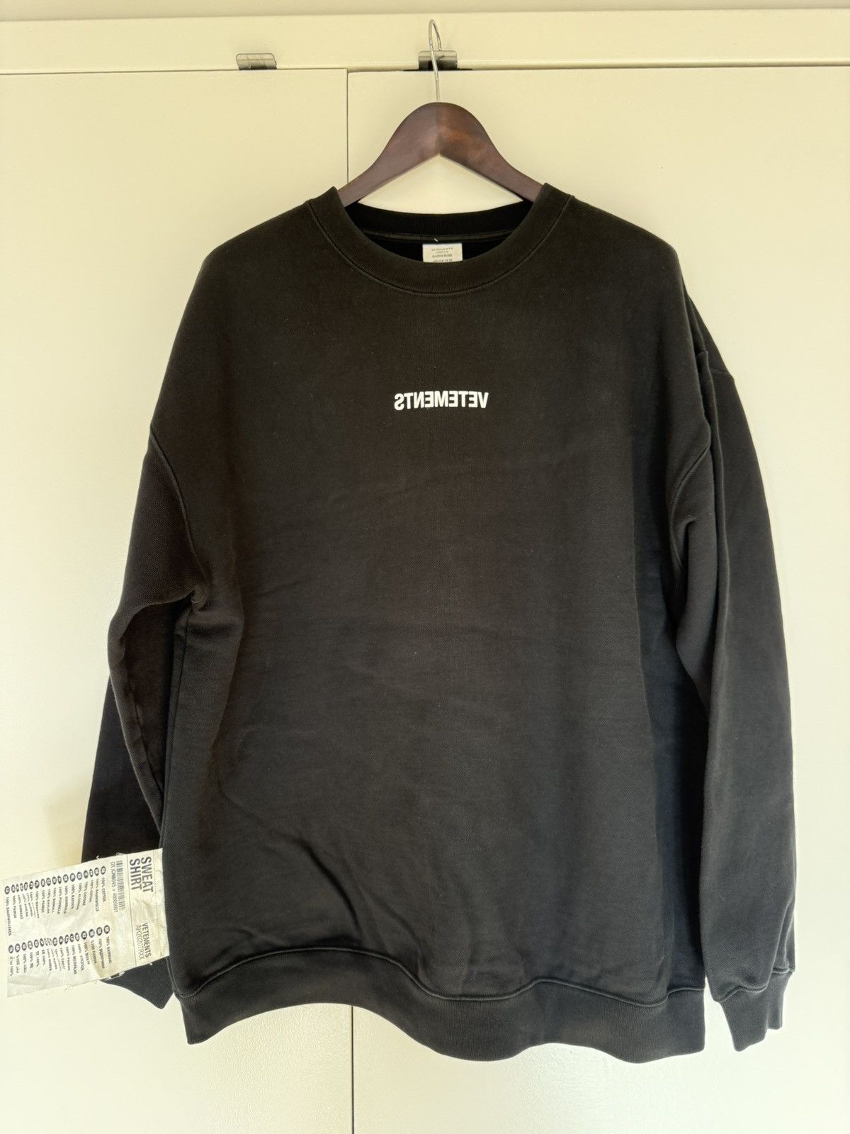 Vetements Vetements Inside Out Black Sweater Grailed