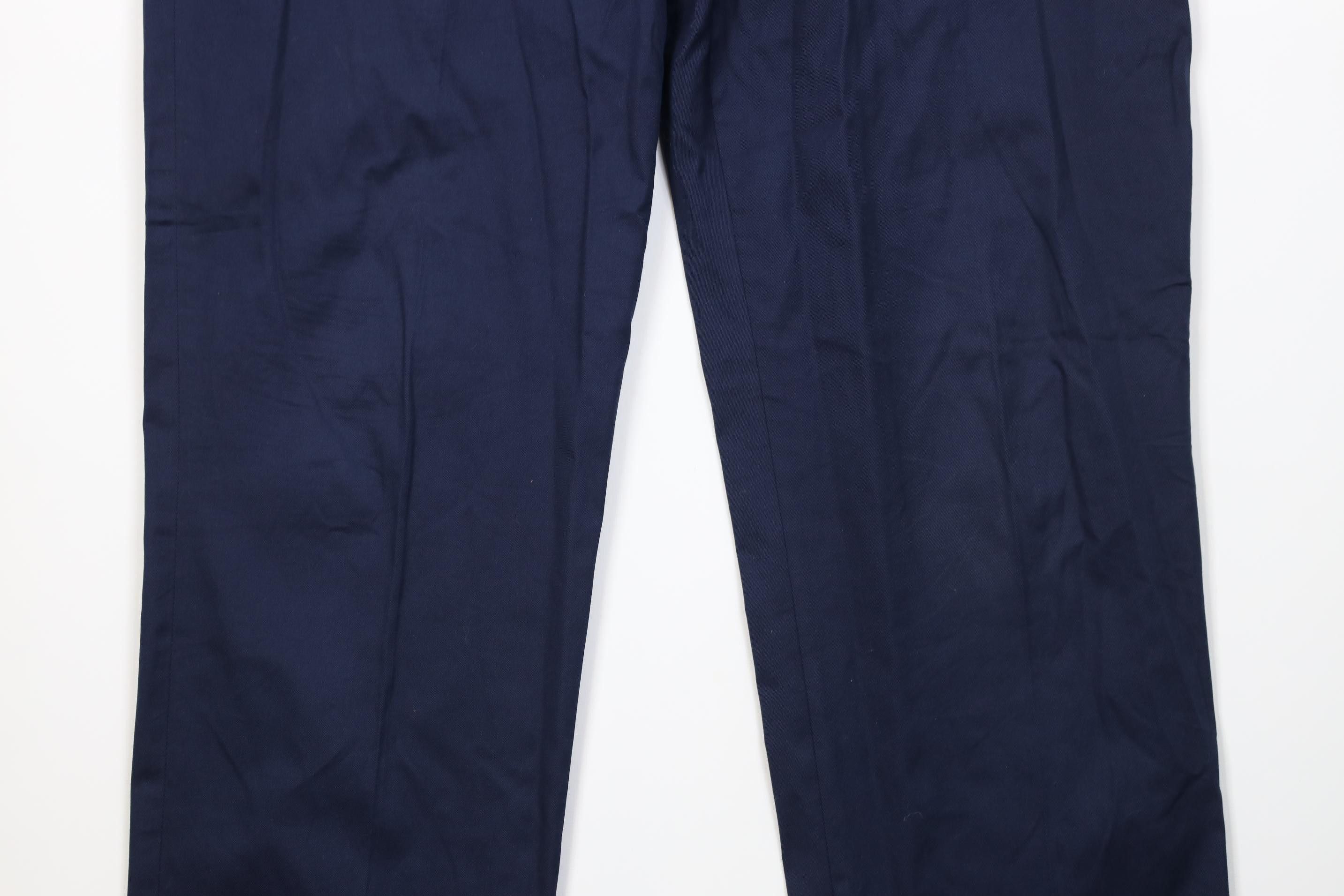 J.Crew J Crew Bowery Stretch Classic Fit Chino Pants Navy Blue Size US 35 - 3 Thumbnail
