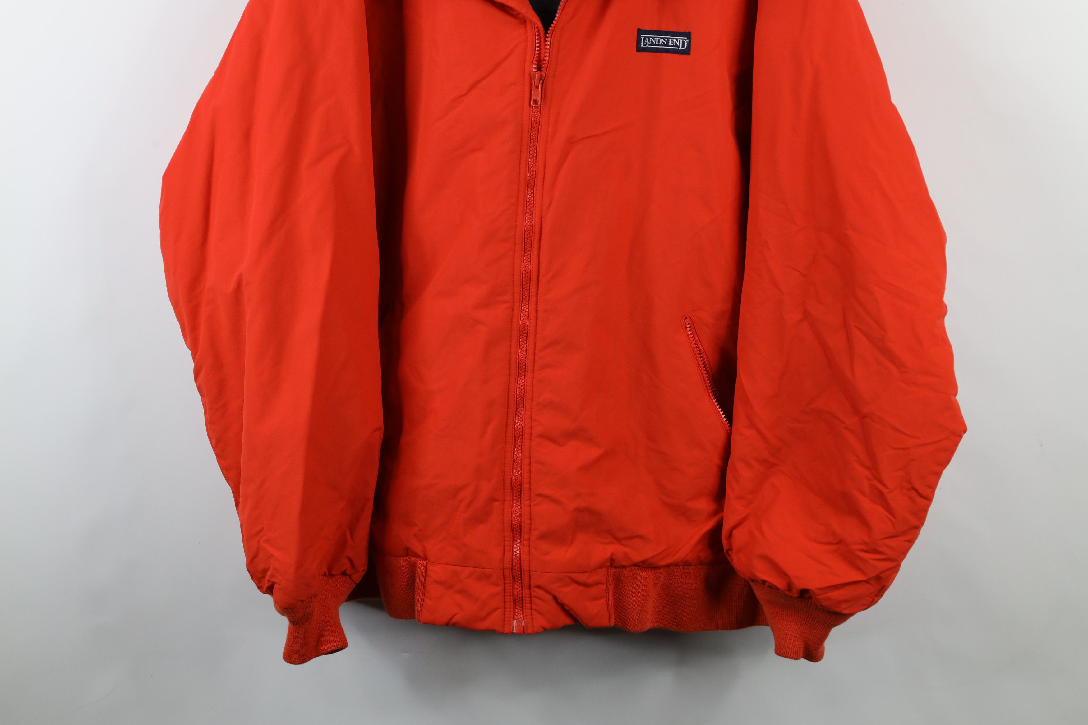 Lands' End × Vintage Vintage 90s Lands End Spell Out Fleece Lined Bomber Jacket Size US XXL / EU 58 / 5 - 3 Thumbnail