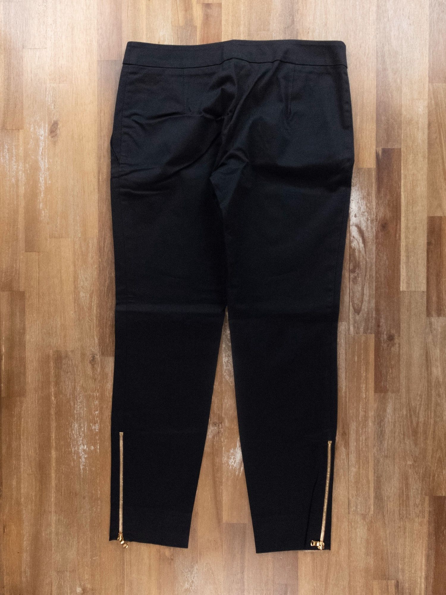 EMILIO PUCCI black stretch cotton crop pants 8 42 trousers