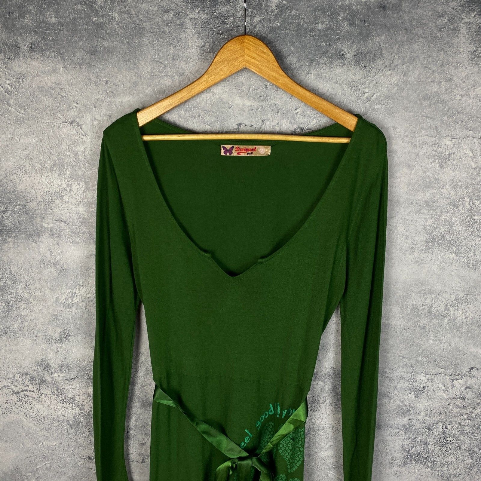 Desigual Desigual Dress Women's Size XL Green Long Sleeve ` Size XL / US 12-14 / IT 48-50 - 2 Thumbnail