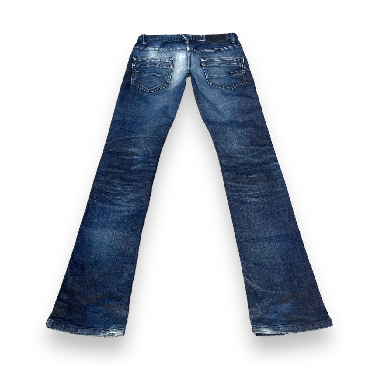Tornado Mart 🇯🇵 VINTAGE TORNADO MART WASHED FLARE DENIM PANTS Size US 30 / EU 46 - 2 Thumbnail