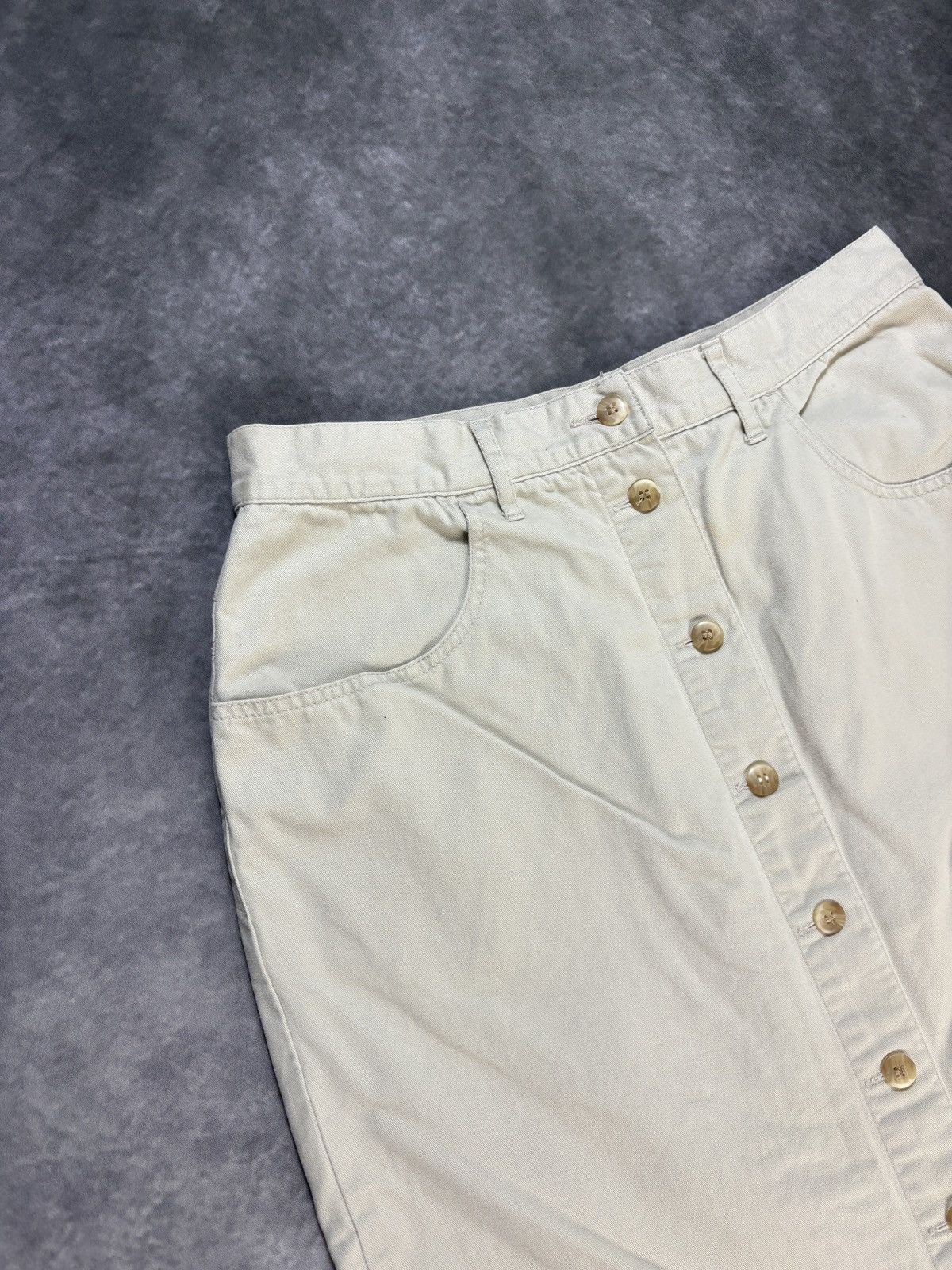 Eddie Bauer × Vintage 1990s Vintage Maxi Skirt Eddie Bauer Front Button Long Vent Size 32" / US 10 / IT 46 - 6 Thumbnail