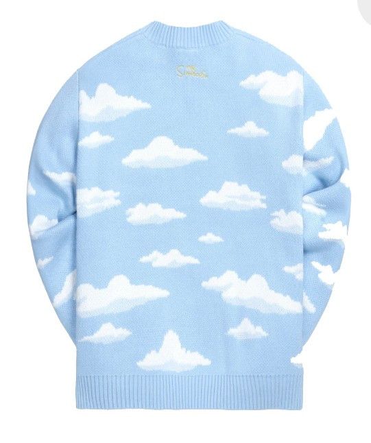 KITH S/S 21 The Simpsons Cloud Intarsia Sweater (Blue) Large