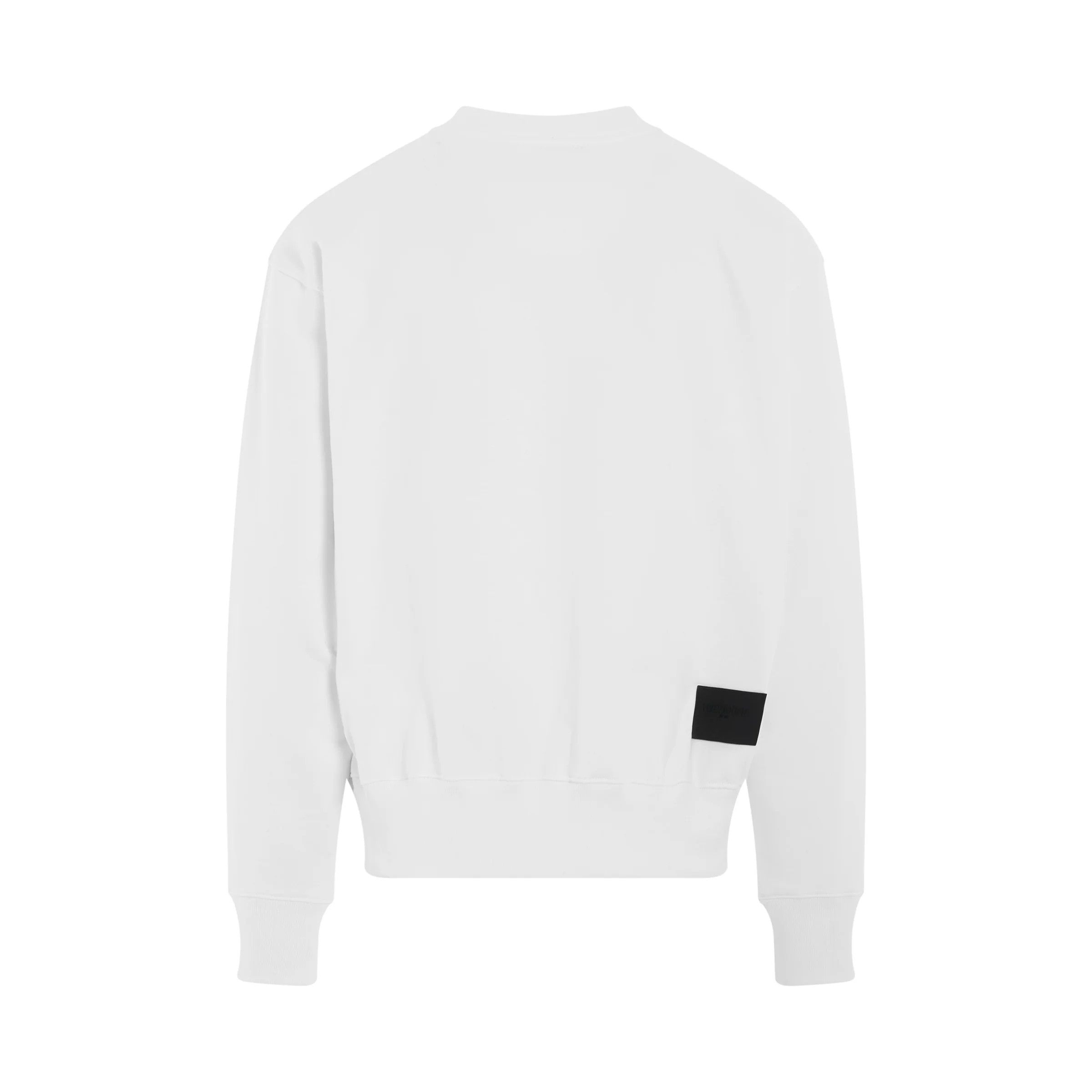 WE11DONE o1mris0824 Cotton Sweatshirt in White Size US M / EU 48-50 / 2 - 4 Thumbnail