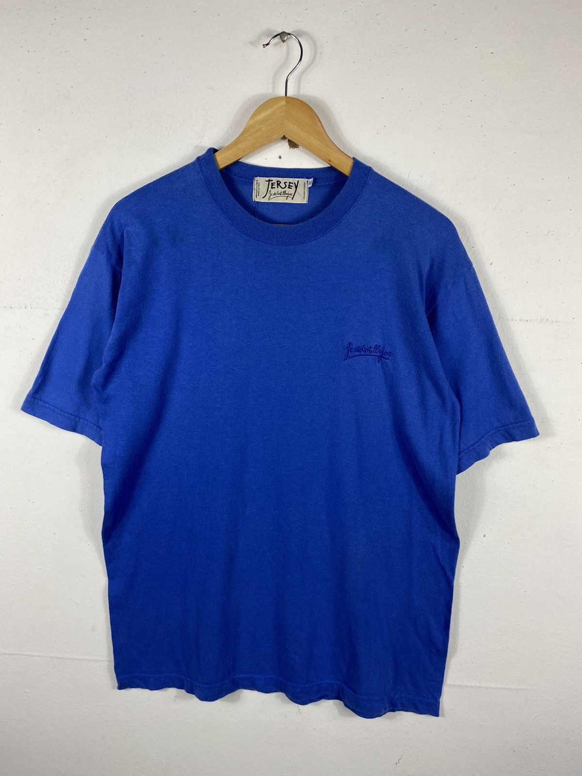 Jean Charles De Castelbajac Jersey Jc decasteljac Embroidery Plain T-shirt Size US S / EU 44-46 / 1 - 1 Thumbnail