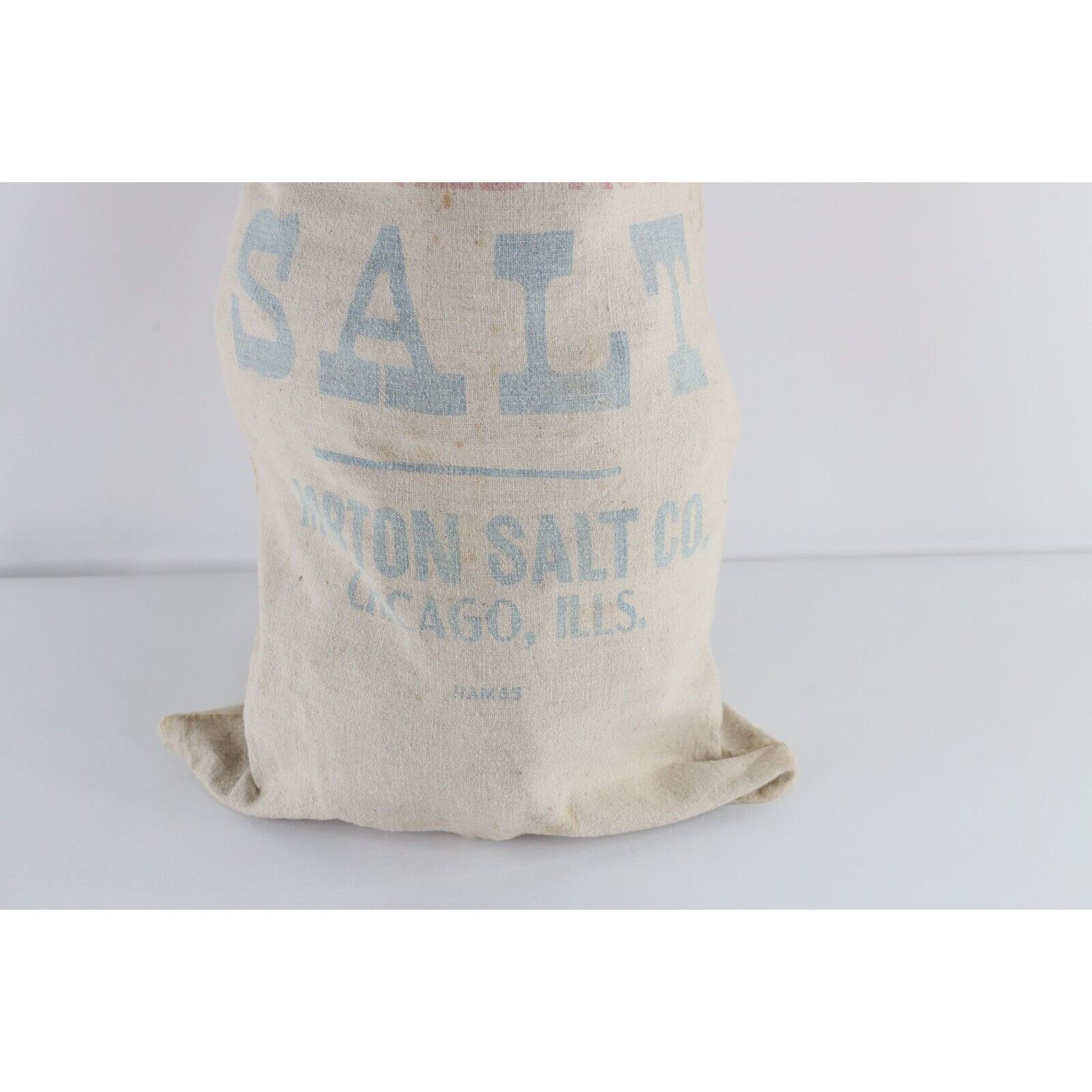 Vintage Vintage 20s 30s Morton Salt Co Crushed Rock Salt Bag Size ONE SIZE - 4 Thumbnail