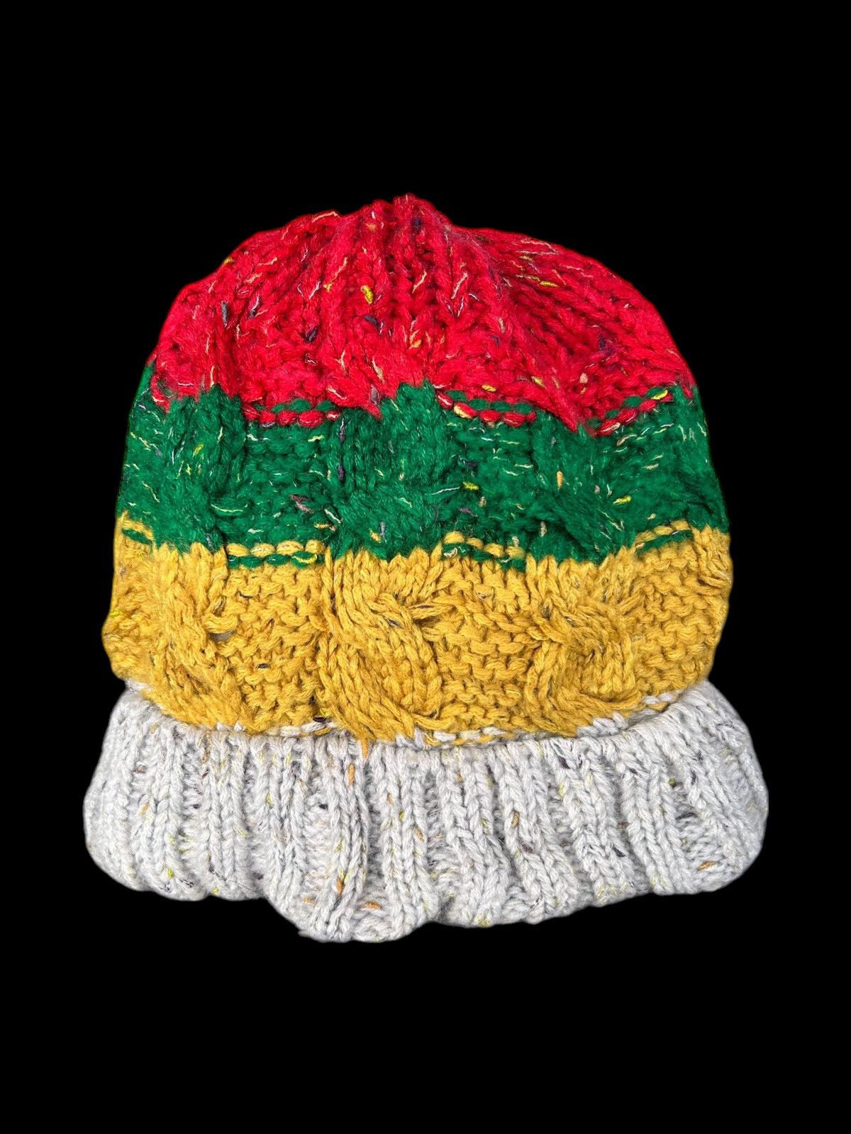 Japanese Brand × Kapital × Vintage Crochet Knitted Japanese Style Beanie Hats Rare 🎌☠️ Size ONE SIZE - 3 Thumbnail