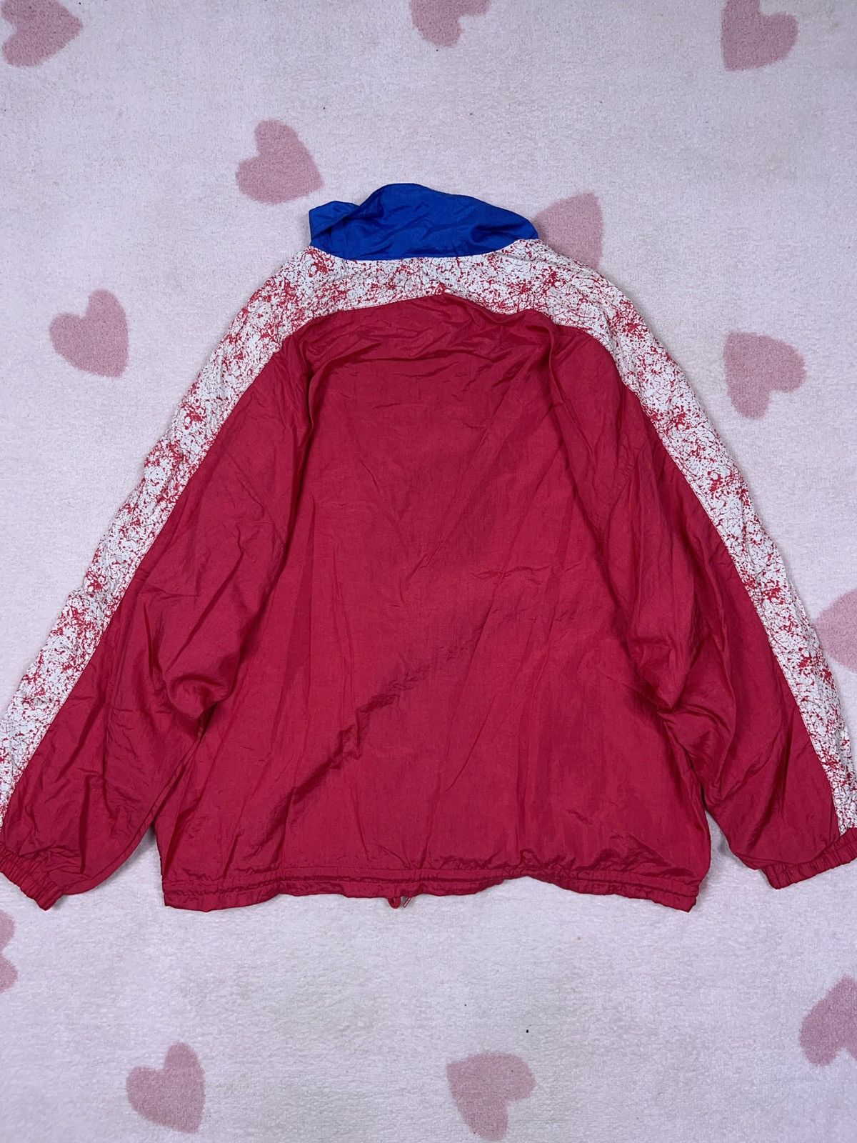 Japanese Brand × Vintage ➕ vintage red/blue spider man paint splatter tracksuit rave Size US L / EU 52-54 / 3 - 3 Thumbnail