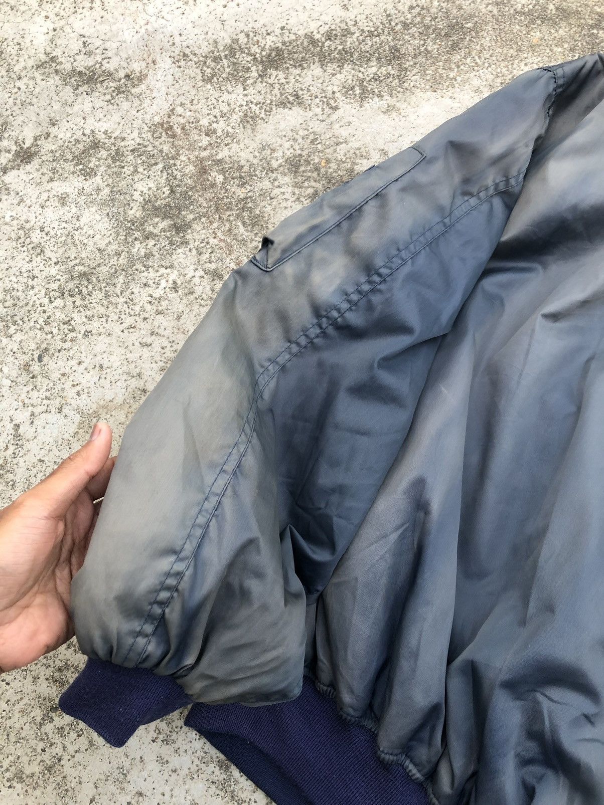 Vintage SUN FADED VINTAGE YOKOHAMA BOMBER/FLIGHT JACKET Size US L / EU 52-54 / 3 - 14 Thumbnail