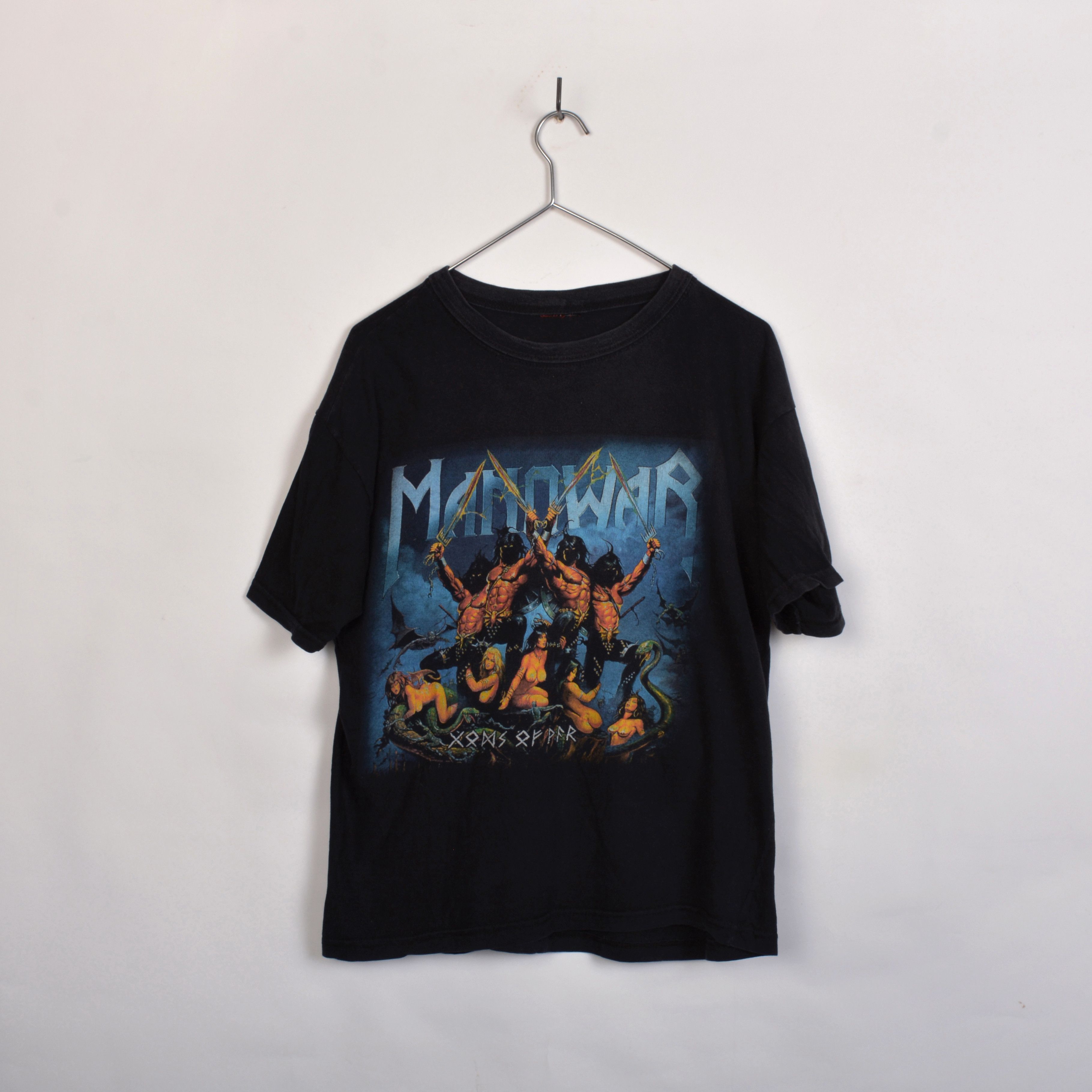 Vintage Vintage T-shirt printed Manowar Gods of War 2000 (1018) Size US S / EU 44-46 / 1 - 1 Thumbnail