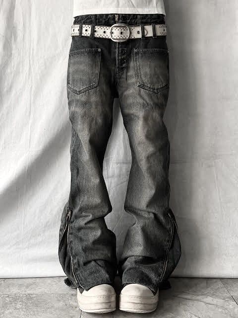 PPFM PPFM Double Waist Flared Denim Size US 30 / EU 46 - 1 Thumbnail
