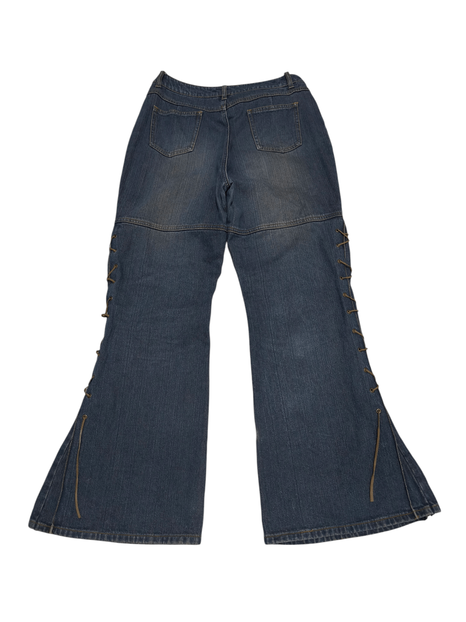 If Six Was Nine × Japanese Brand × Le Grande Bleu (L.G.B.) Livre claire japanese flare lace up denim Size US 32 / EU 48 - 2 Thumbnail