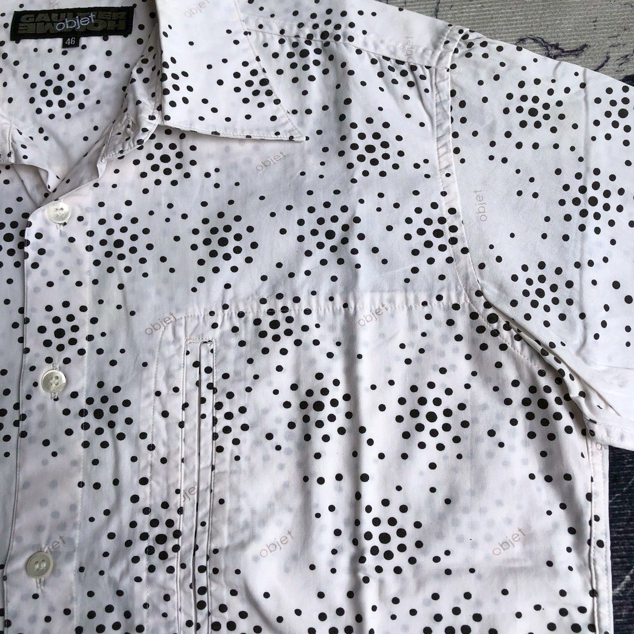 Jean Paul Gaultier Vintage Jean Paul Gaultier Dot Shirt Size US M / EU 48-50 / 2 - 5 Thumbnail