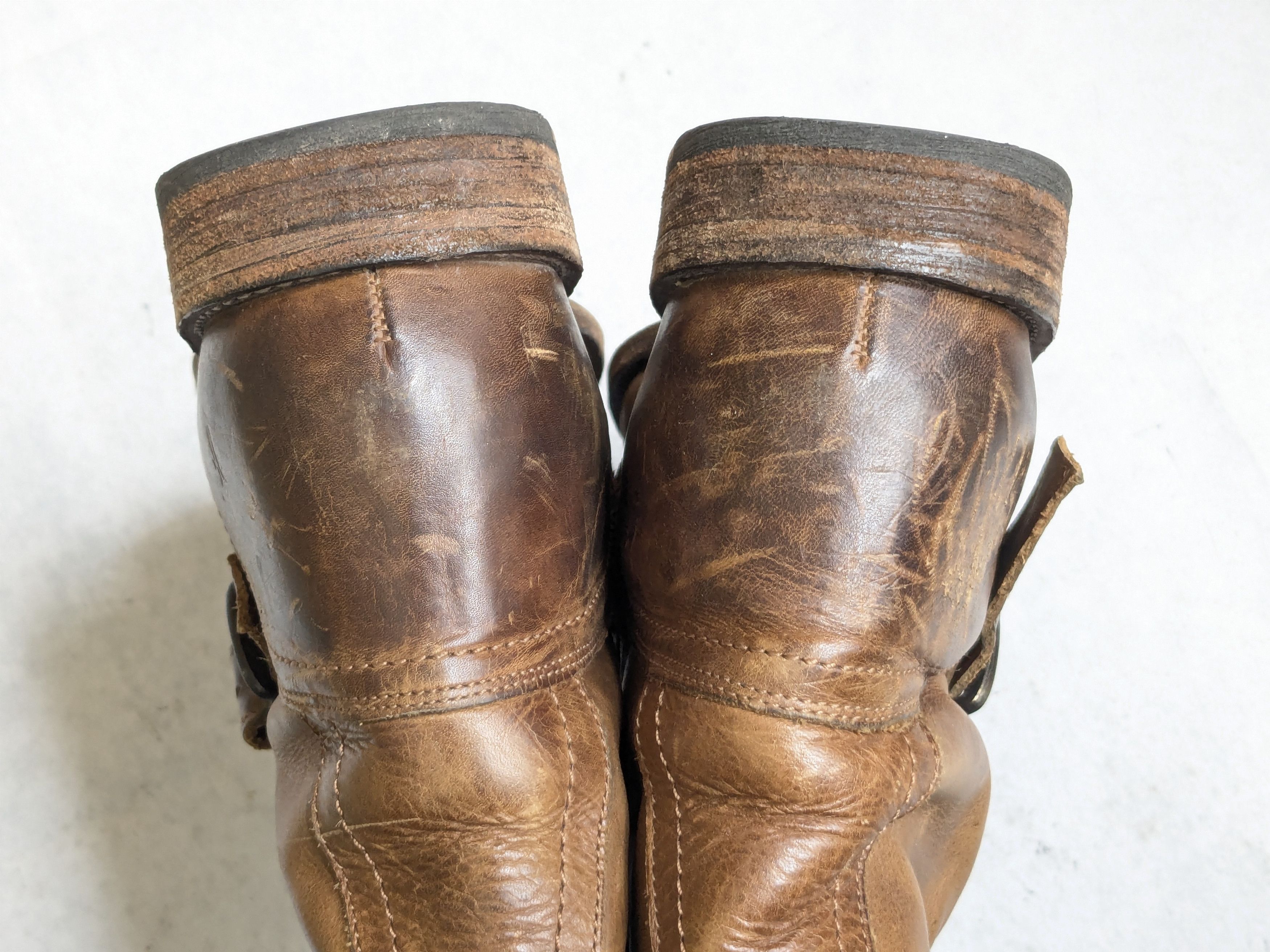 Frye Frye Engineer Boots 10 D Brown Leather Buckle Size US 10 / EU 43 - 14 Thumbnail