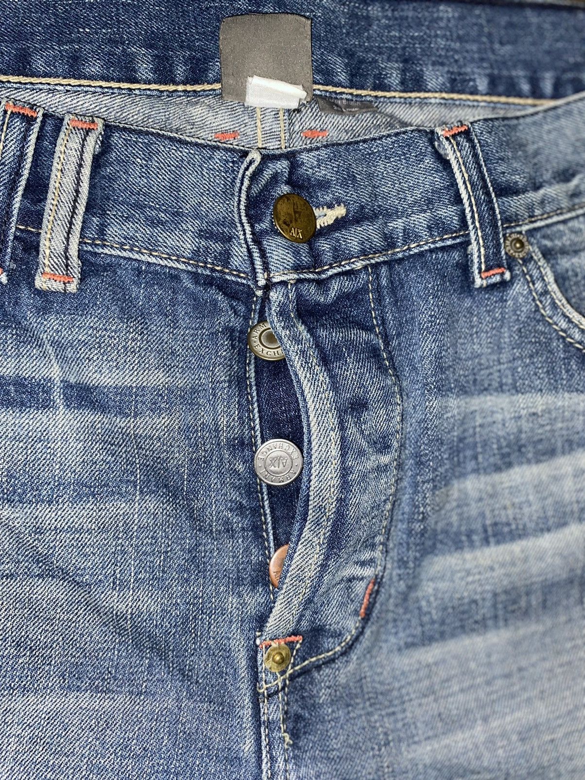 Armani Exchange Armani Exchange Denim Blue Jeans Pants Made USA Distressed Size US 36 / EU 52 - 7 Thumbnail