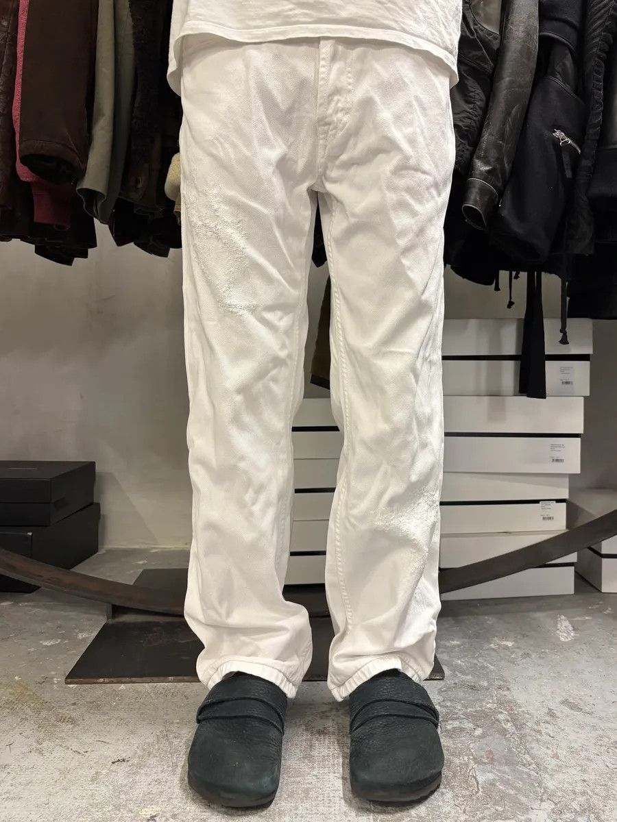 Designer × Dolce & Gabbana × Vintage 2000s Dolce & Gabbana White Distressed Pants Size US 30 / EU 46 - 1 Thumbnail