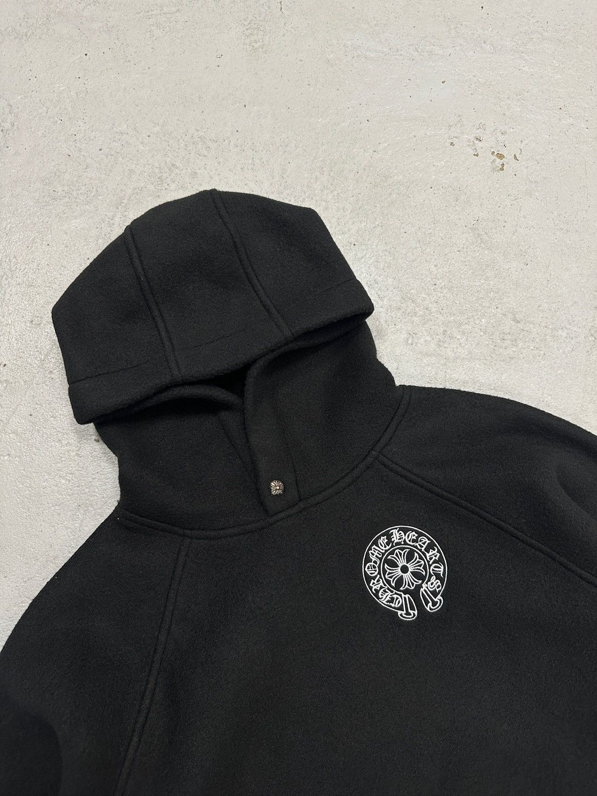Chrome Hearts Chrome Hearts Fleece Embroidered Horseshoe Logo Hoodie Size US L / EU 52-54 / 3 - 2 Thumbnail