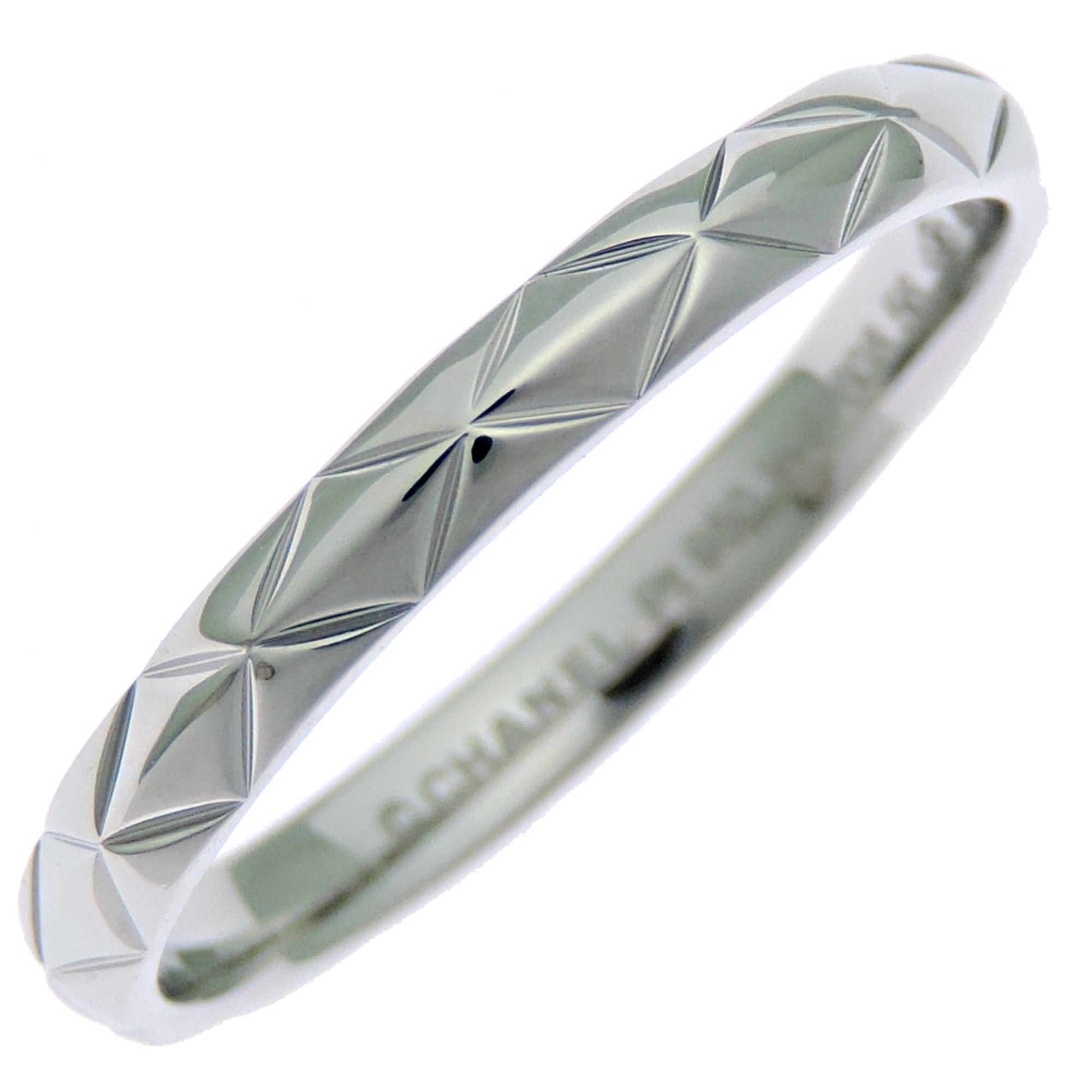 Chanel Chanel Matelassé #56 Women's/Men's Ring J2820 Pt950 Platinum Size ONE SIZE - 1 Thumbnail