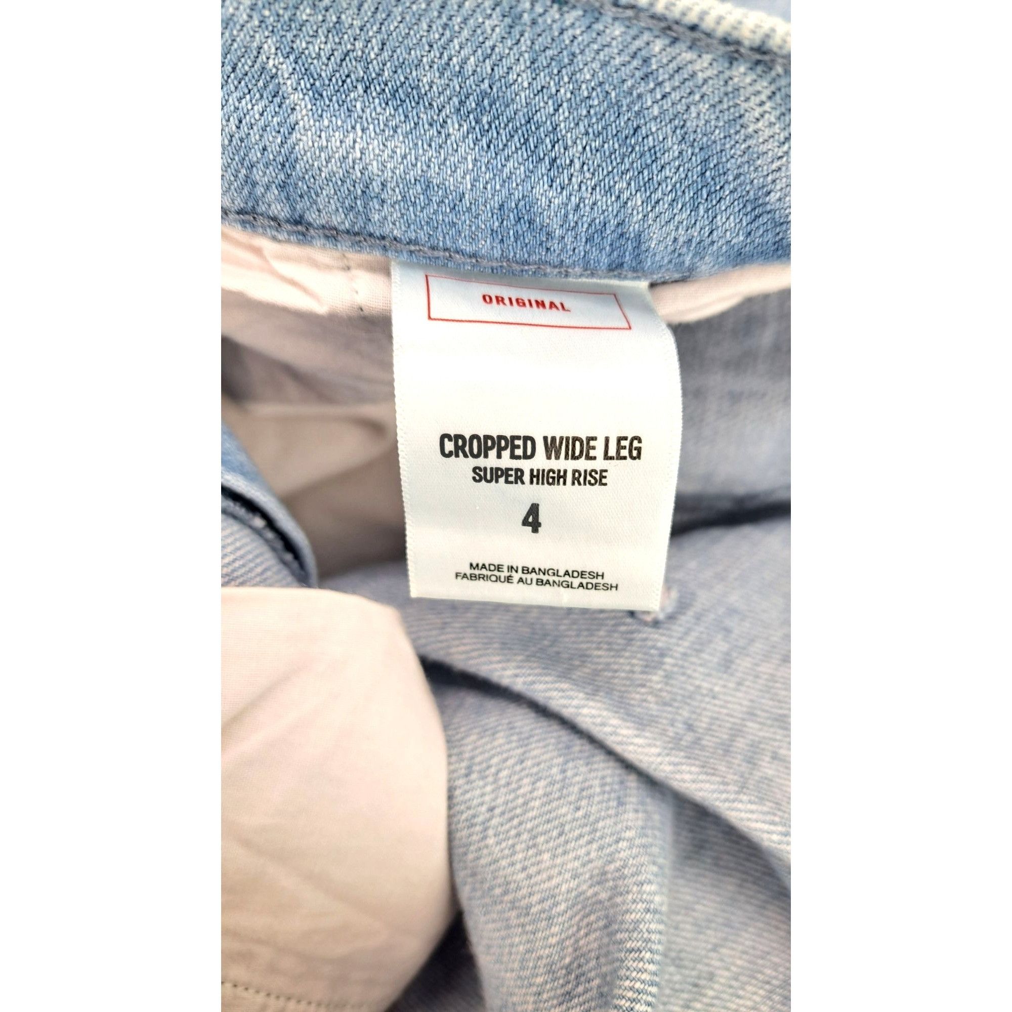 Express Express Cropped Wide Leg Super High Rise Jeans Women Size 4 Size 27" / US 4 / IT 40 - 4 Thumbnail