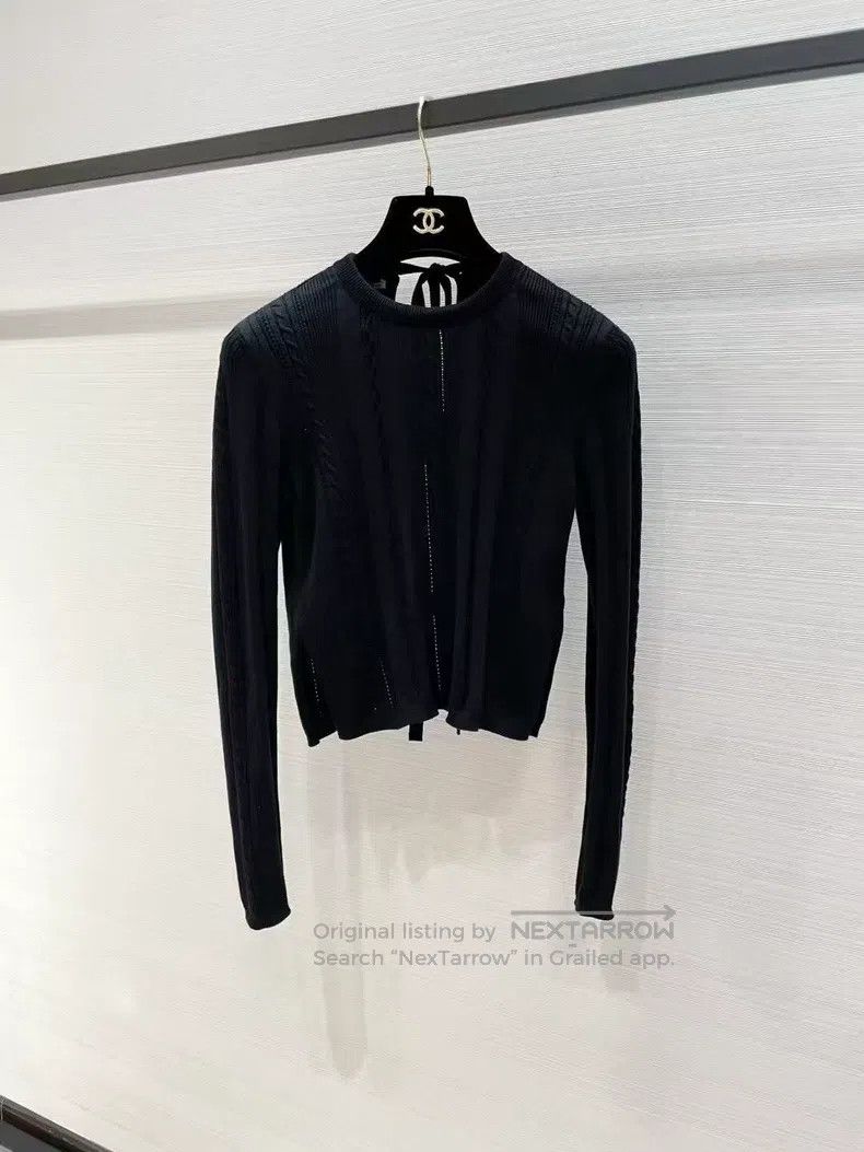 Miu Miu Miu Miu 38 Bow wool sweater Size M / US 6-8 / IT 42-44 - 1 Thumbnail