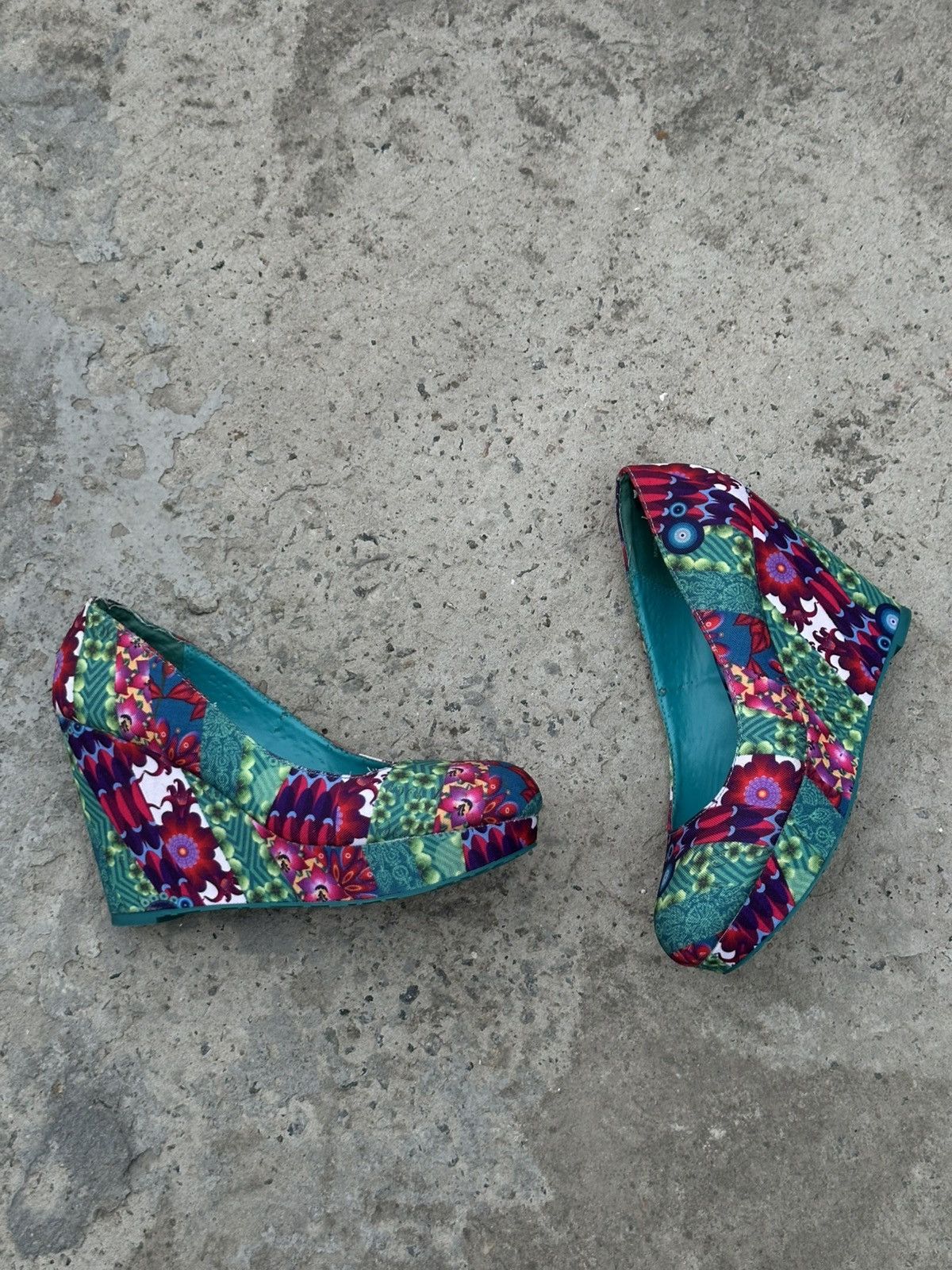 Vintage Japanese Style Desigual WomenS High Heels Shoes 38, Women's