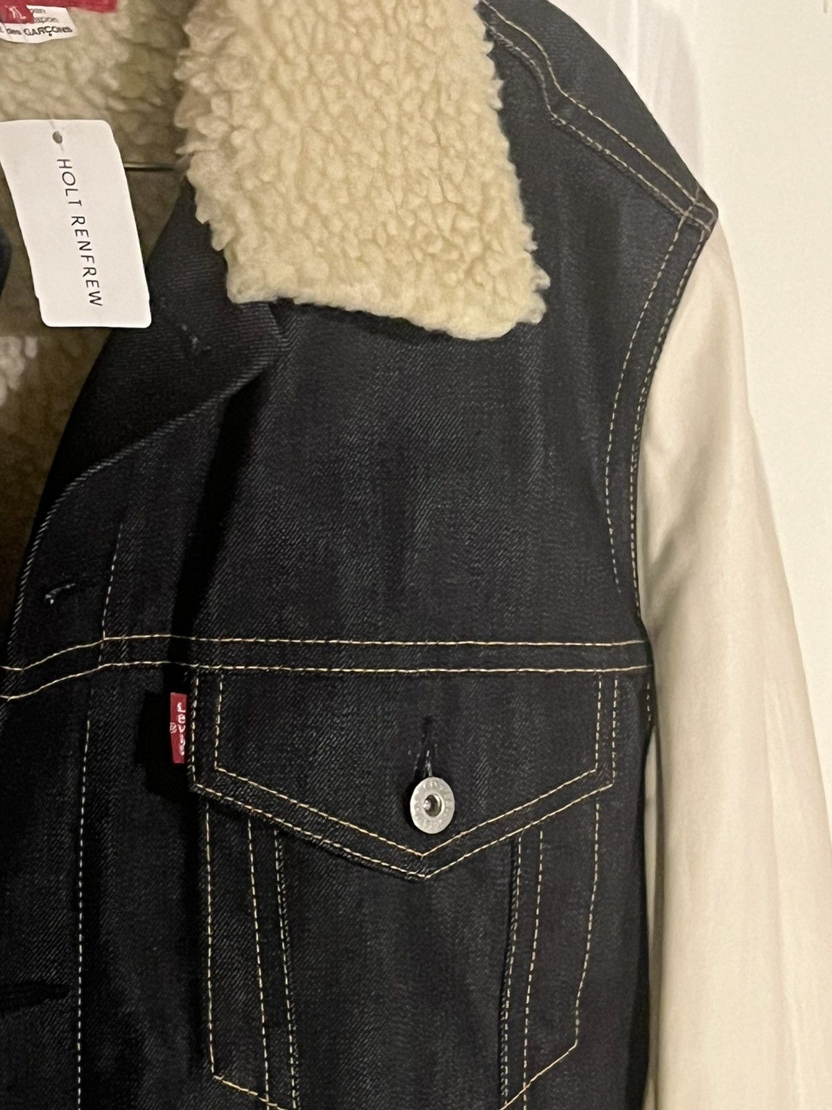 Comme des Garcons × Junya Watanabe × Levi's Junya Watanabe Man x Levi’s Shearling Denim Jacket Size US XL / EU 56 / 4 - 7 Thumbnail