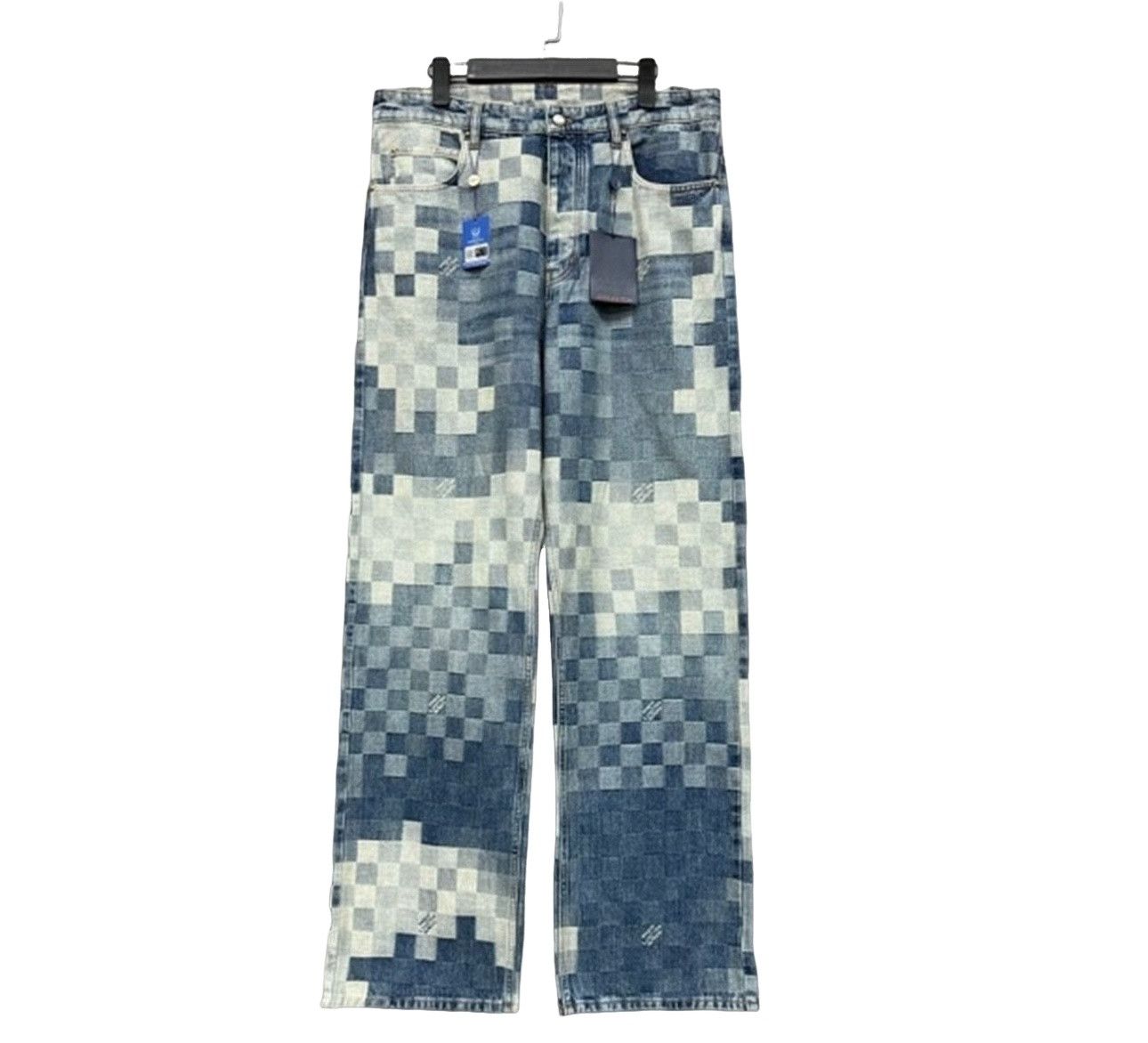 Louis Vuitton Louis Vuitton Damier Checkerboard Denim Jeans 34 Size US 34 / EU 50 - 1 Thumbnail