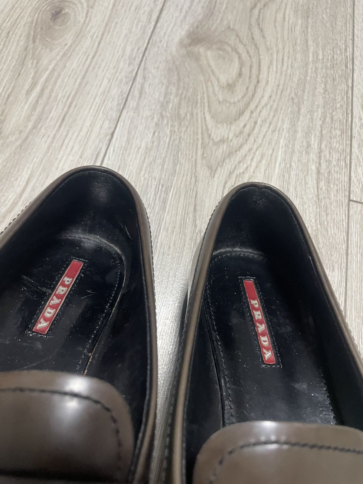 Prada × Vintage Vintage 00s Prada Spazzolato Leather Penny Loafer 3d5575 Size US 8 / IT 38 - 23 Thumbnail