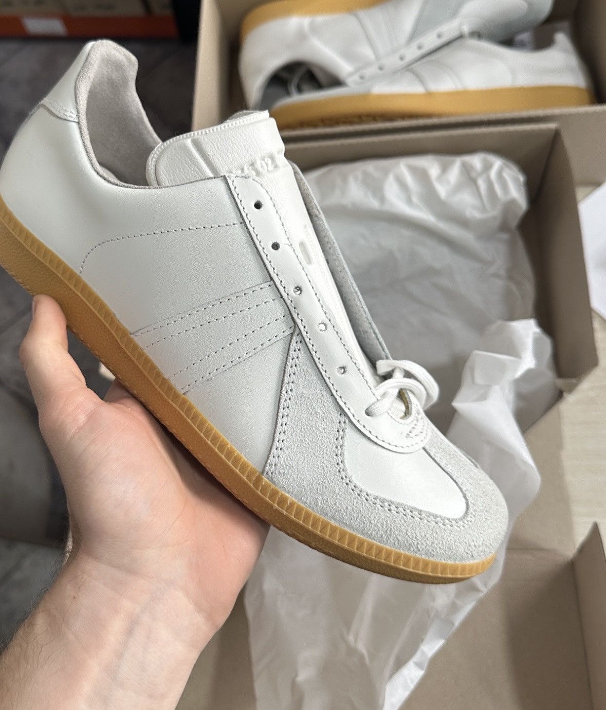 image of Bundeswehr x German Army Trainers Original Bw Gat New (Maison Margiela Replica Like) Shoes in White