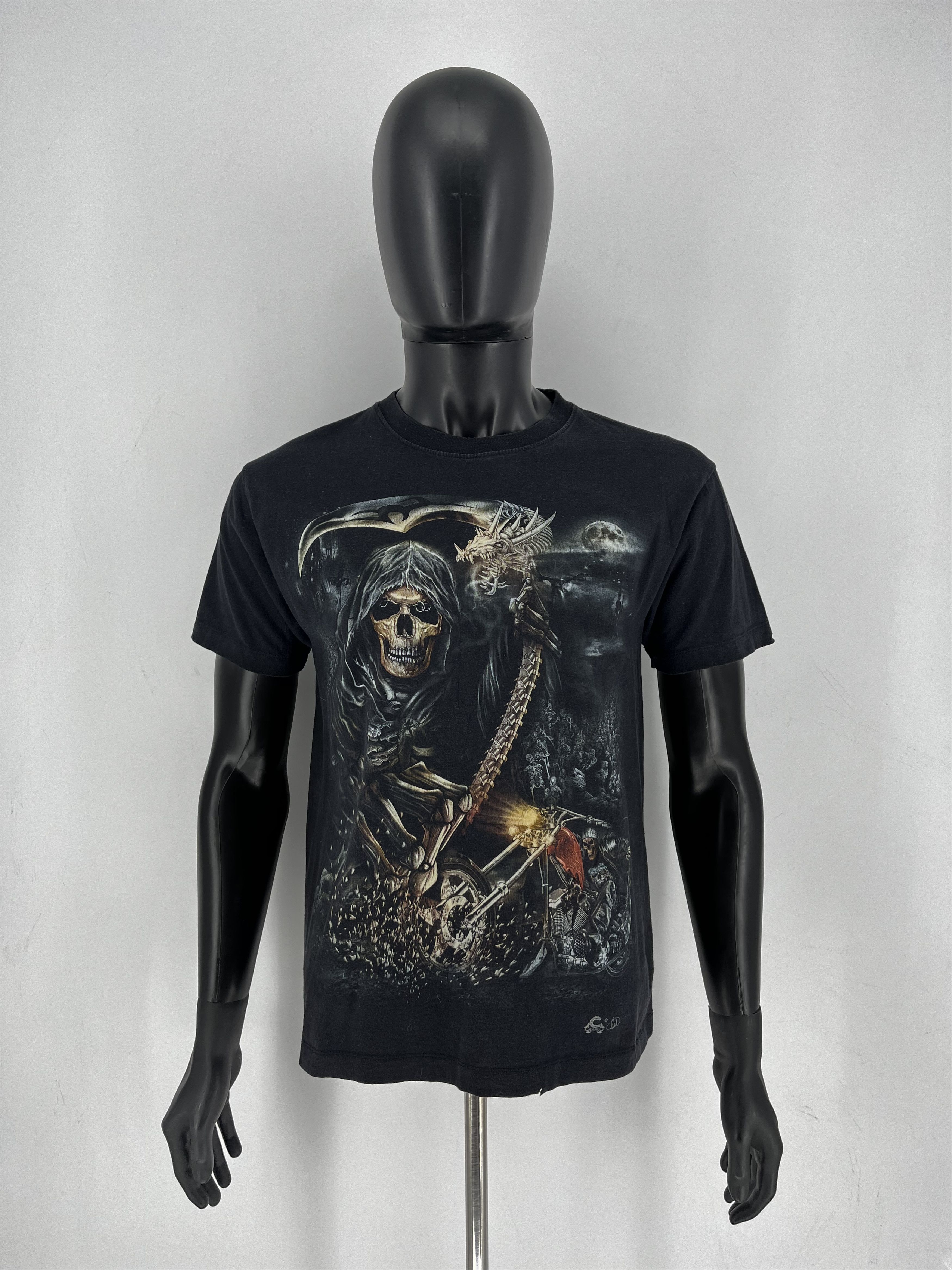 Band Tees Vintage Spiral Wild T Shirt Tee Skull Big Logo Baggy 90s Size US M / EU 48-50 / 2 - 2 Thumbnail