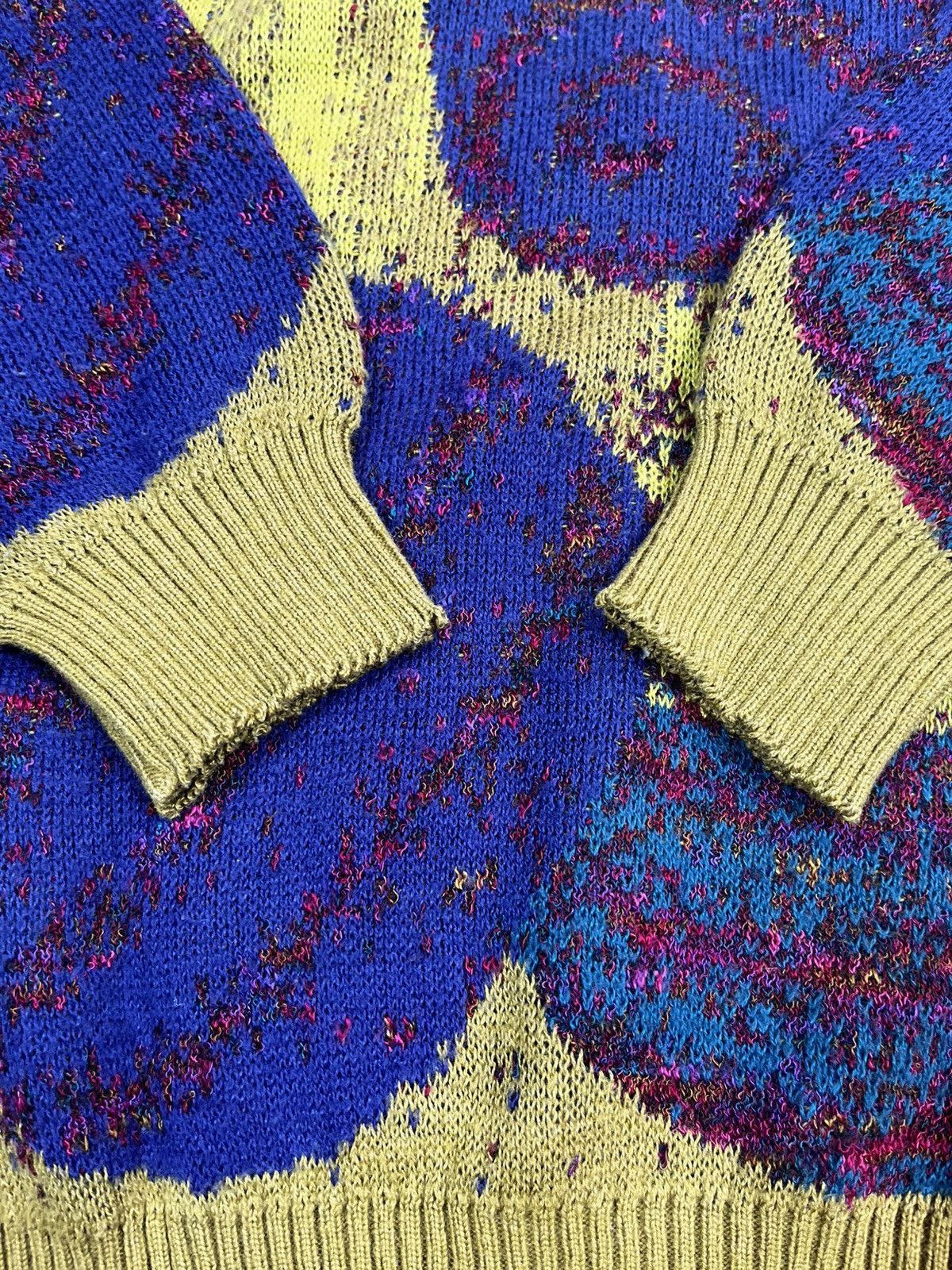 Japanese Brand × Vintage Vintage 90s abstract coggi style sweater 00s Japanese Size US L / EU 52-54 / 3 - 5 Thumbnail