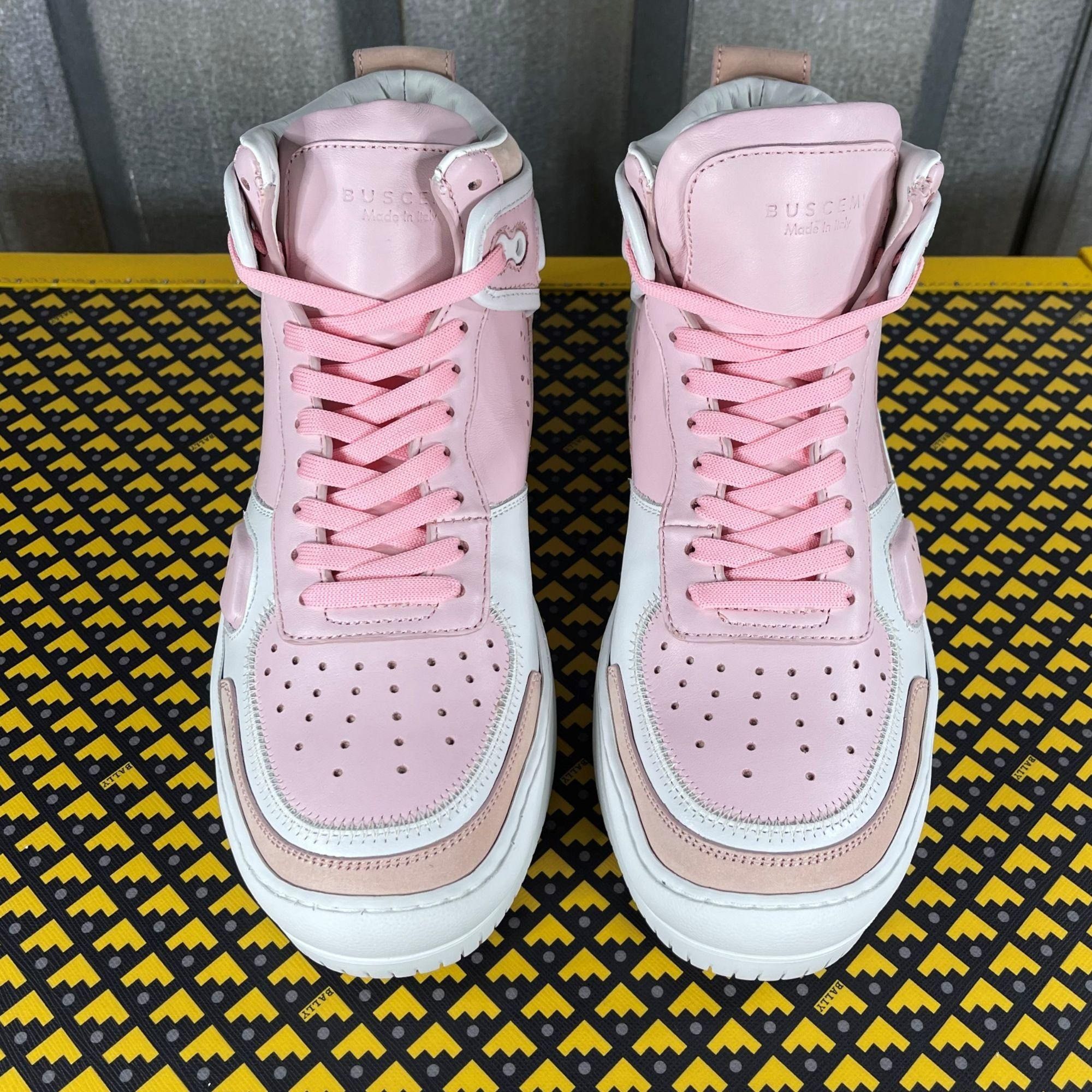 Buscemi Buscemi Basket Pink Leather High Top Sneakers US 5 EU 35 Size US 5 / IT 35 - 3 Thumbnail