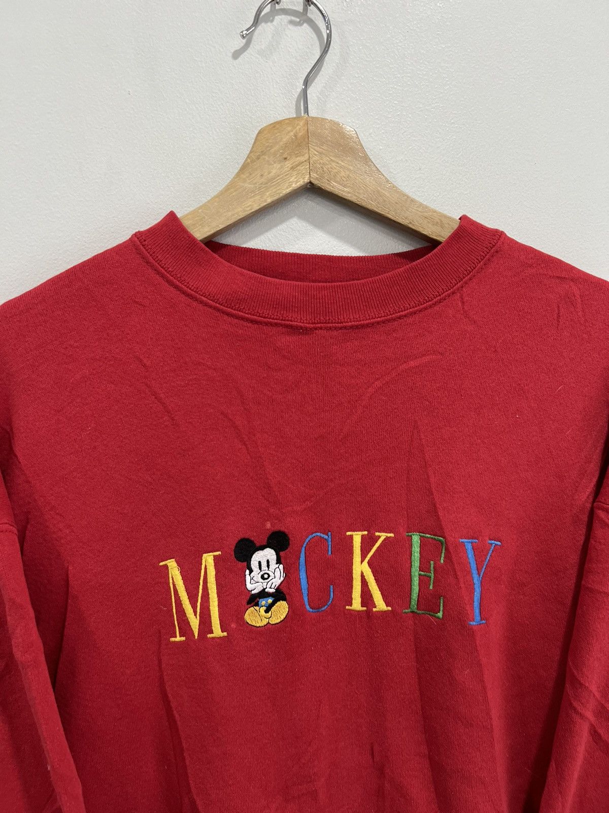 Vintage Vintage Mickey Mouse Disney spellout sweater crewneck Size US L / EU 52-54 / 3 - 4 Thumbnail
