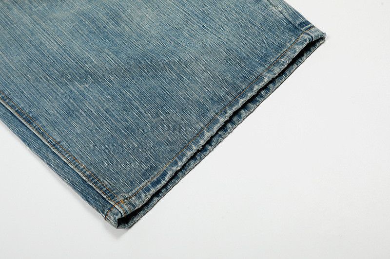 Vintage American retro Cleanfit bamboo pattern curved jeans Size US 32 / EU 48 - 6 Thumbnail