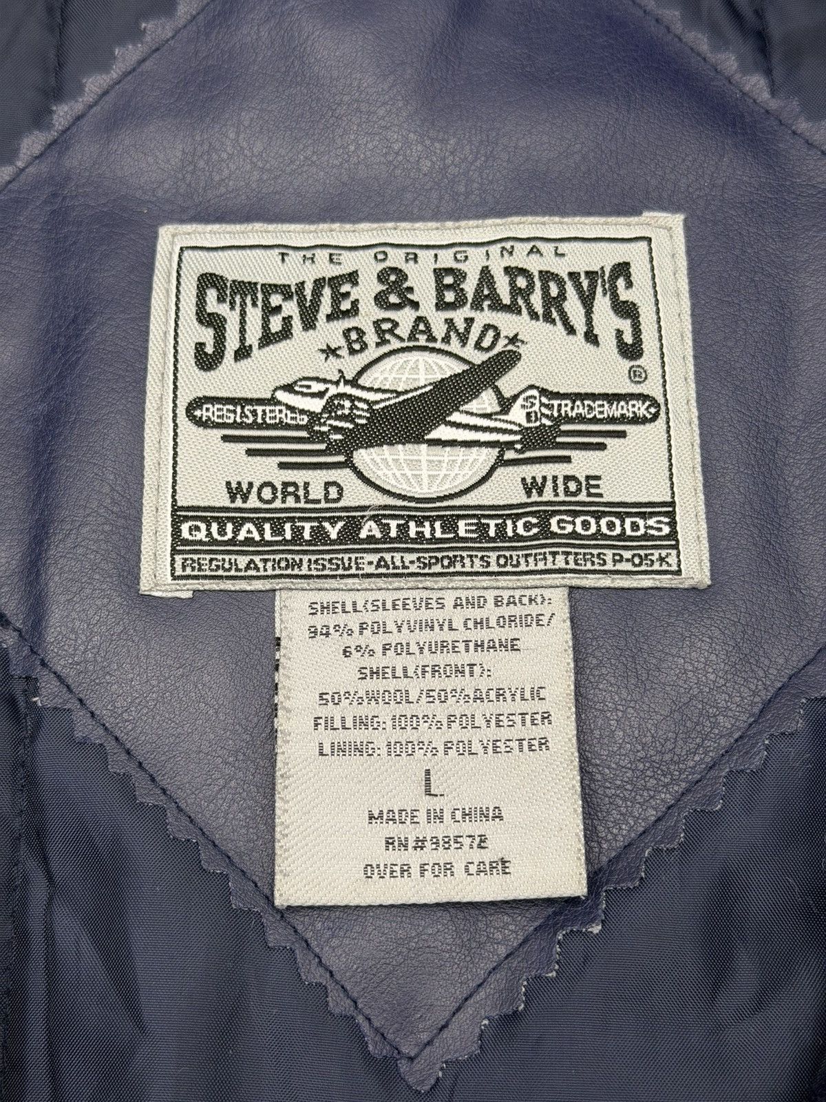 Steve And Barrys Vintage Y2K Death Valley Steve & Barry’s Letterman Bomber L Size US L / EU 52-54 / 3 - 6 Thumbnail